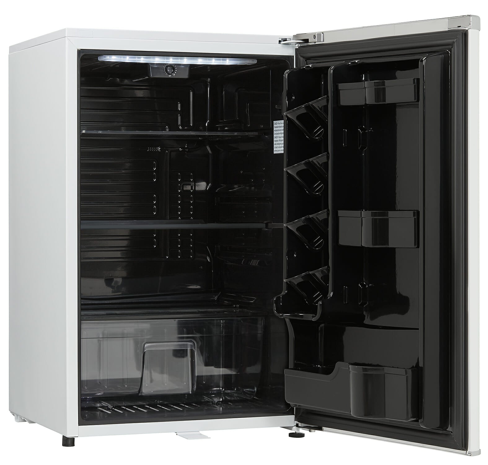 Danby DAR044A6PDB 4.4 cu. ft. Retro Compact Refrigerator - Pearl White Mini Fridge for Bedroom, Dorm, Office & Small Spaces - Energy Efficient Cooler for Drinks, Snacks & Beauty Products