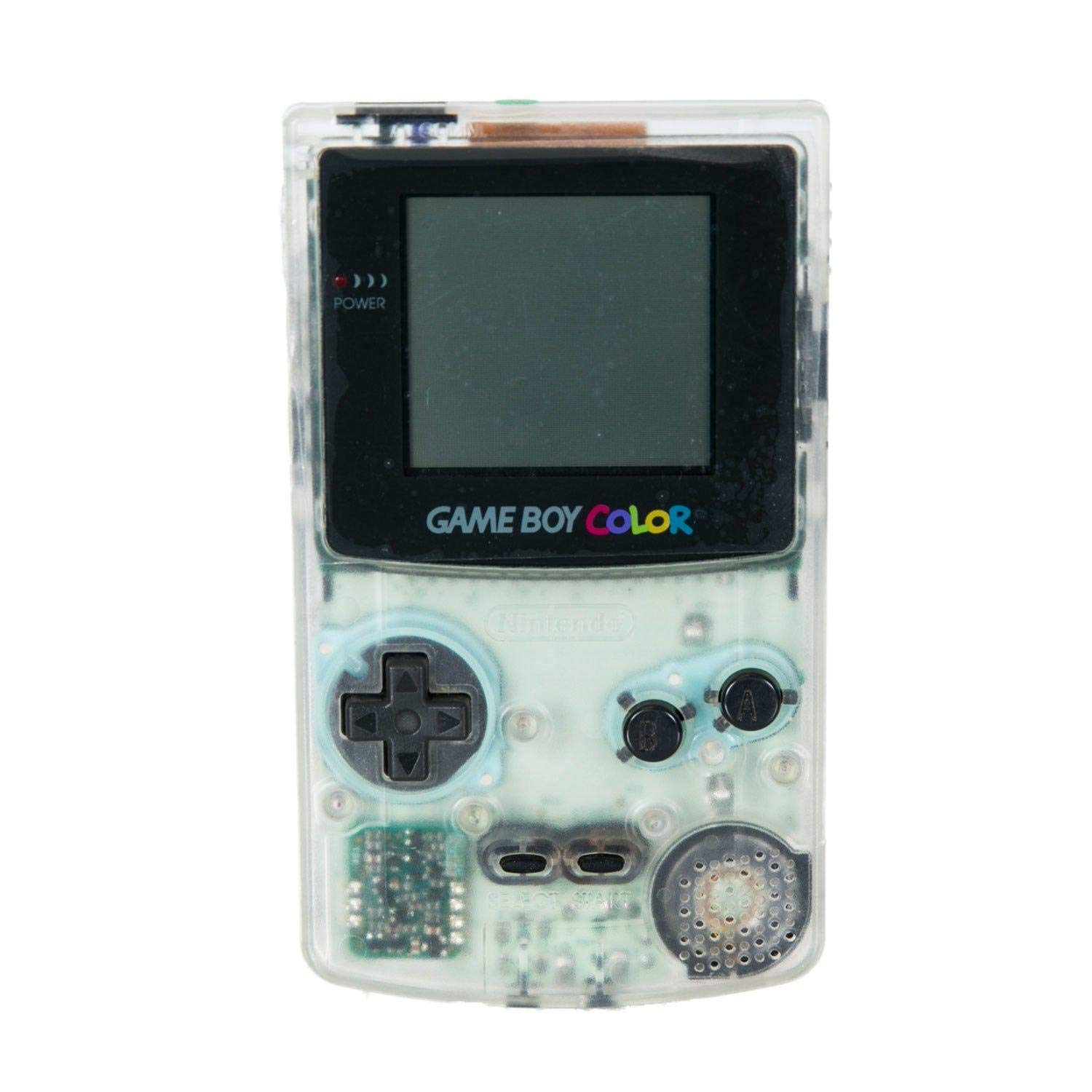 Refurbished Game Boy Color Clear Edition - Classic Handheld Gaming Console for Kids & Adults - Perfect for Retro Gaming, Collectors, and Travel Entertainment