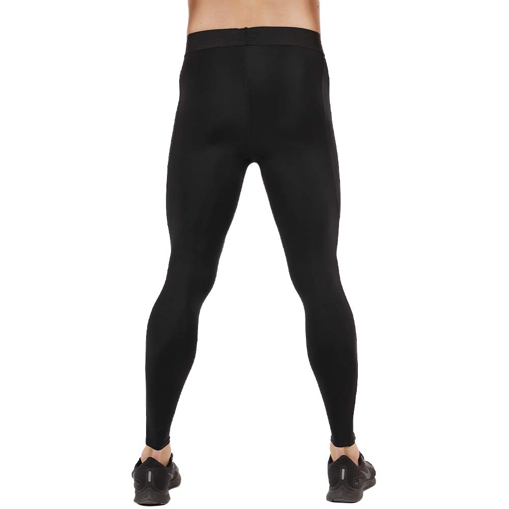 Insta Slim Men's High Compression Leggings with Targeted Support Panels - Workout Shapewear for Running, Gym & Training - 1PT5394