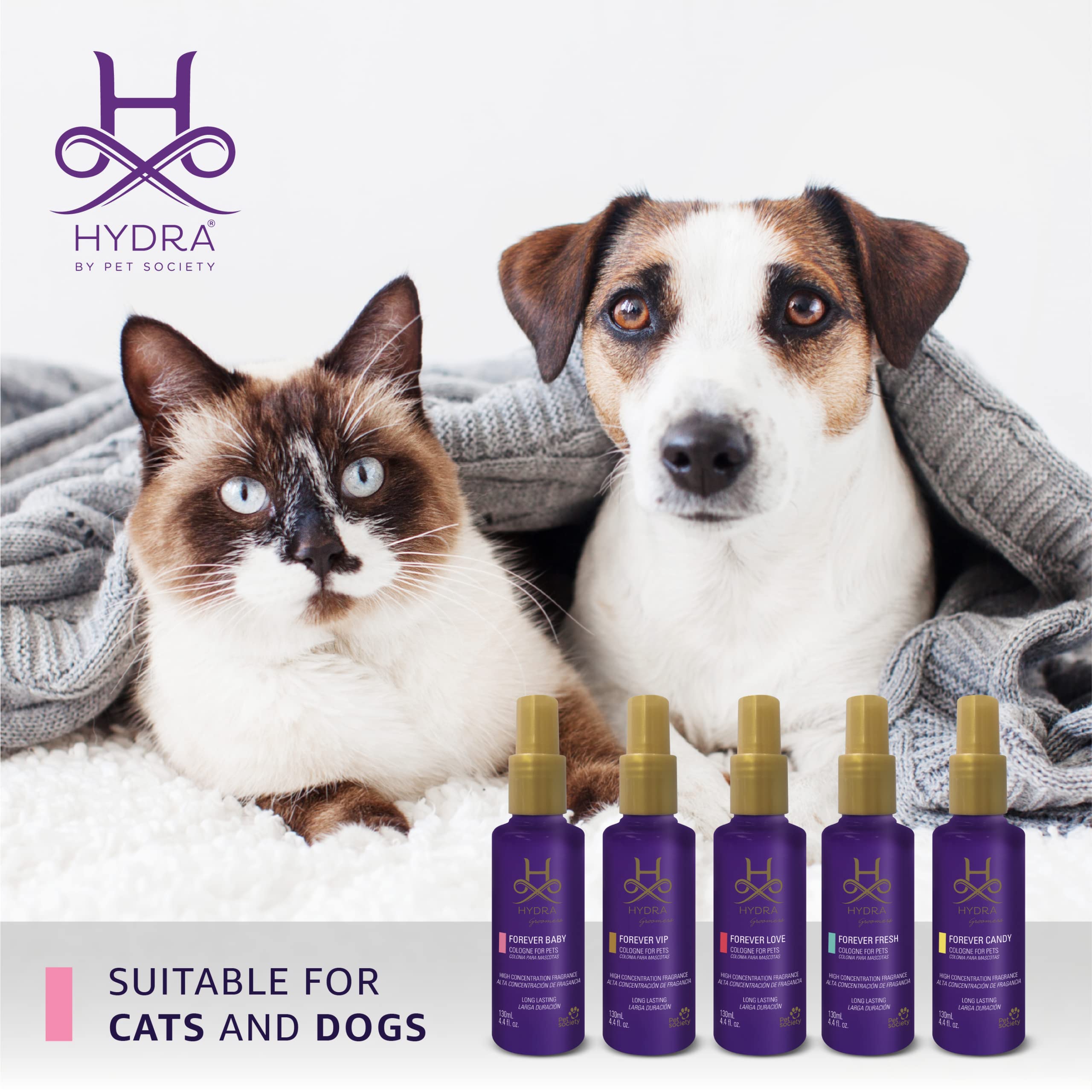 Hydra Forever Baby Pet Cologne for Dogs & Cats - Grooming & Finishing Spray, 4.4 oz | Gentle Fragrance for Fresh-Smelling Pets After Bathing, Grooming & Outdoor Activities
