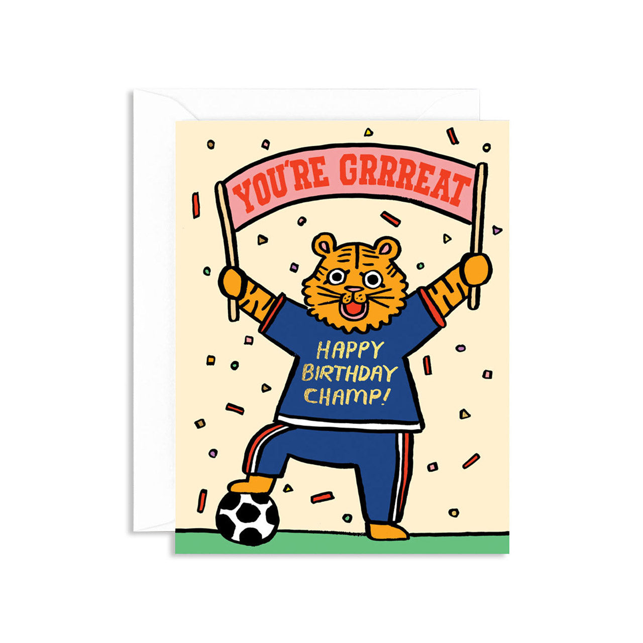 Funny 'You're Grrreat' Birthday Card for Friends & Family - Perfect for Tiger Lovers & Cereal Fans | Great for Birthdays, Anniversaries & Special Occasions