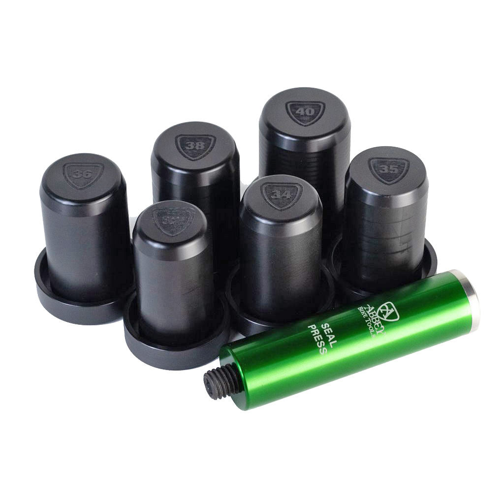 **Abbey Tools Front Fork Seal Press Set - Motorcycle Fork Seal Driver Kit for Dirt Bikes & ATVs - Perfect for DIY Fork Seal Replacement & Maintenance**
