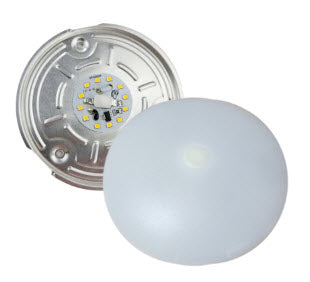 12V Ultra Bright LED Mushroom Ceiling Light - 4.5 Inch Round Cool White with Switch - Perfect for Kitchen, Bathroom, and Closet Lighting