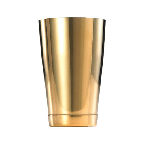 Barfly by Mercer M37007GD 18 oz Gold Plated Stainless Steel Cocktail Shaker Tin - Professional Bartender Mixing Tool for Mojito, Martini, Whiskey Sour & Home Bar Use