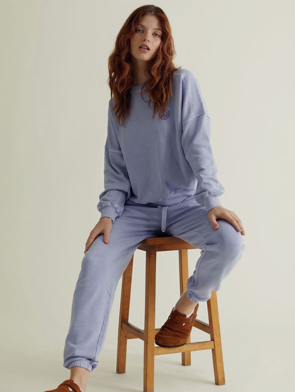 Evie Organic Cotton Joggers for Women - Soft & Comfortable Lavender Lounge Pants | Perfect for Yoga, Running, Travel & Relaxation at Home