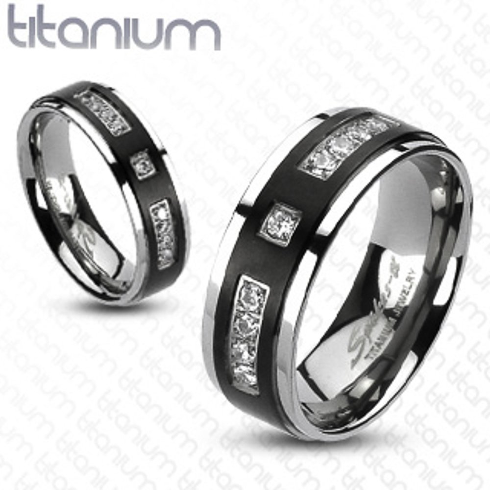 His & Her Wedding Rings - Stainless Steel & Titanium Band Set for Couples | Anniversary Gift