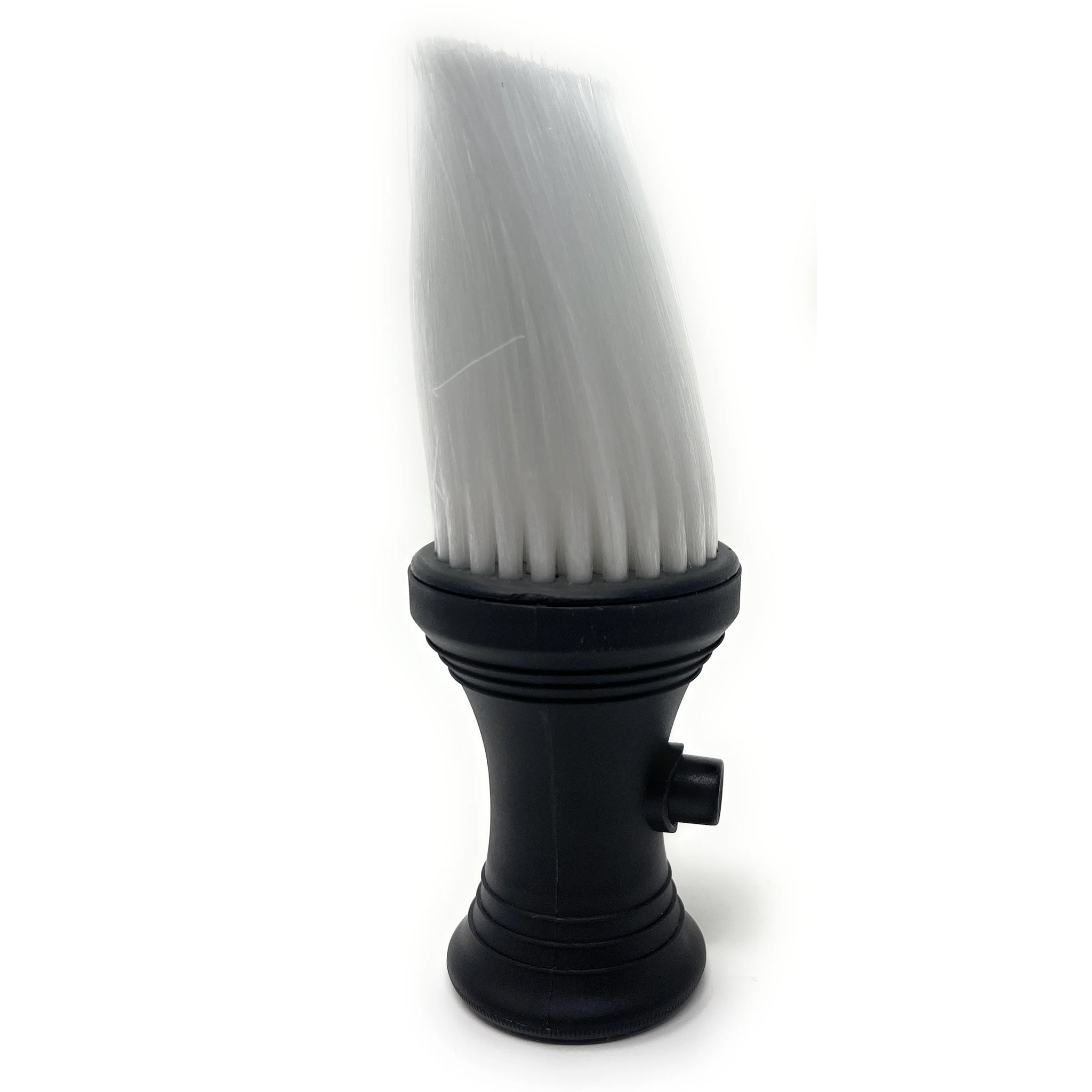 Scalpmaster Professional Barber Brush Neck Duster with Powder Dispenser | Soft Nylon Bristles & Stand-Up Base | Perfect for Haircuts, Styling & Grooming at Salons & Home