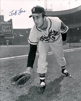 Autographed Frank Torre 8x10 Milwaukee Braves Photo - Signed Baseball Memorabilia - Perfect for Sports Collectors, Man Cave Decor, and Gift for Baseball Fans
