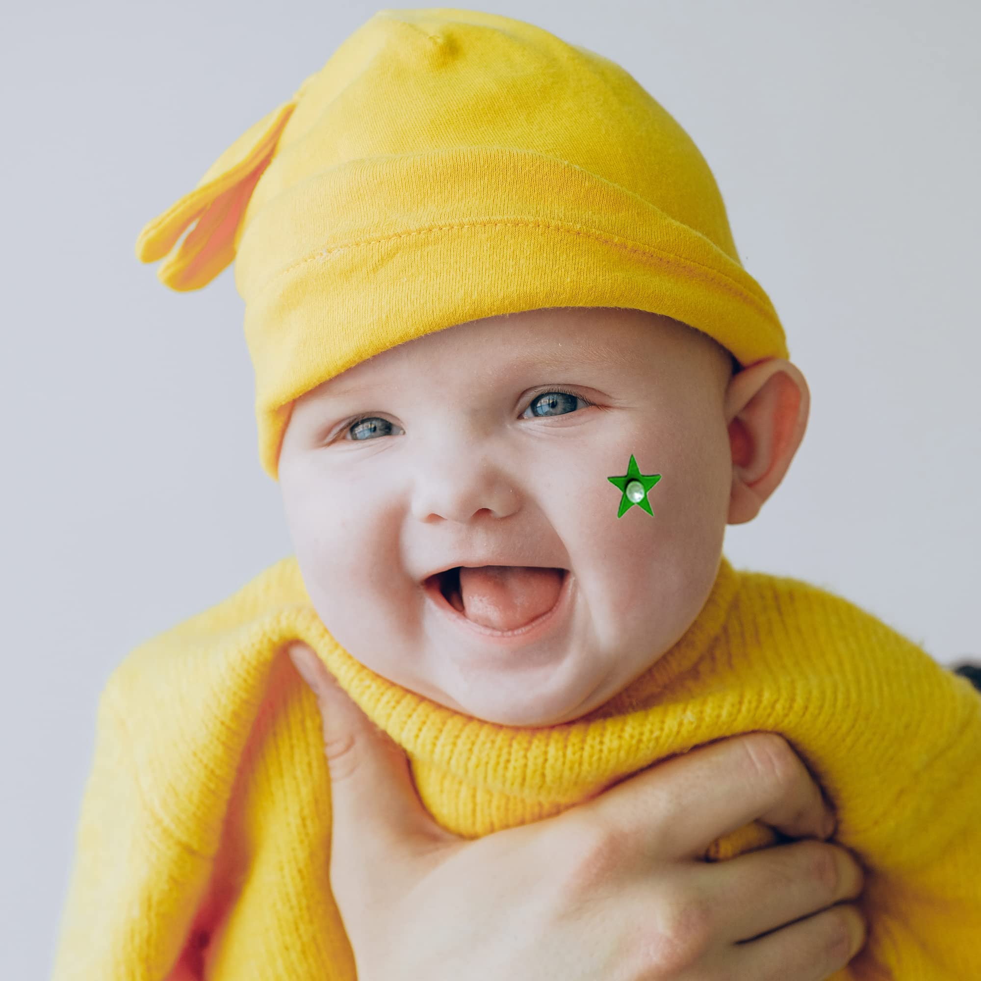 Comet Busters Cute Star-Shaped Baby Bindi Stickers for Kids - 6mm Face Decoration (Pack of 10) - Perfect for Birthday Parties, Halloween Costumes & Indian Festivals
