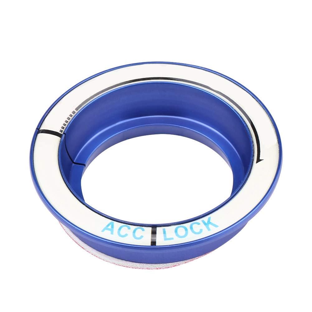 Blue Car Luminous Ignition Switch Ring Cover Trim for Ford Focus 2005-2018 - Key Hole Decoration & Night Driving Safety Accessory