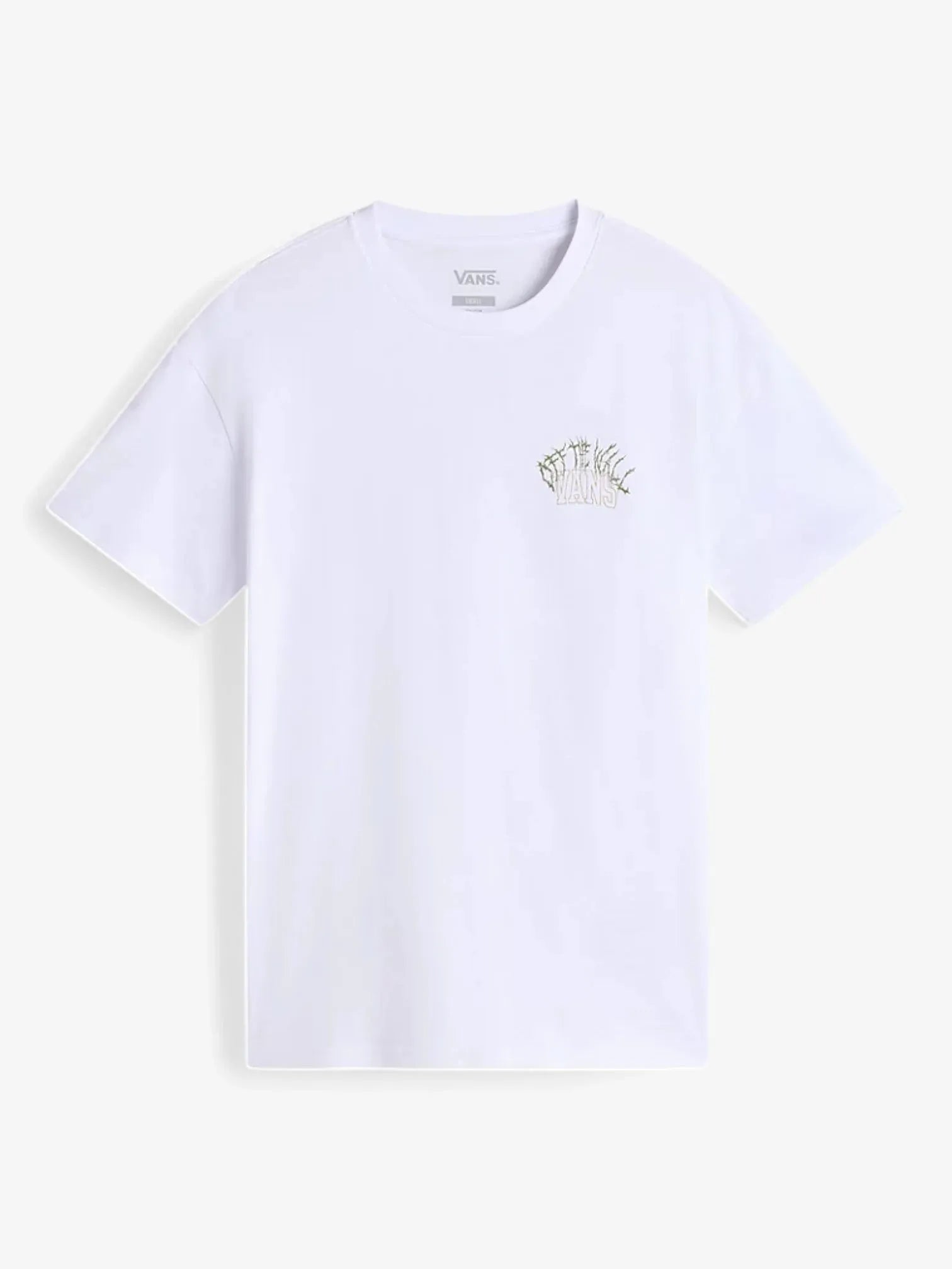 Vans Metal University Oversized Short Sleeve T-Shirt - White | Unisex Streetwear for Casual Wear, Concerts & Skateboarding