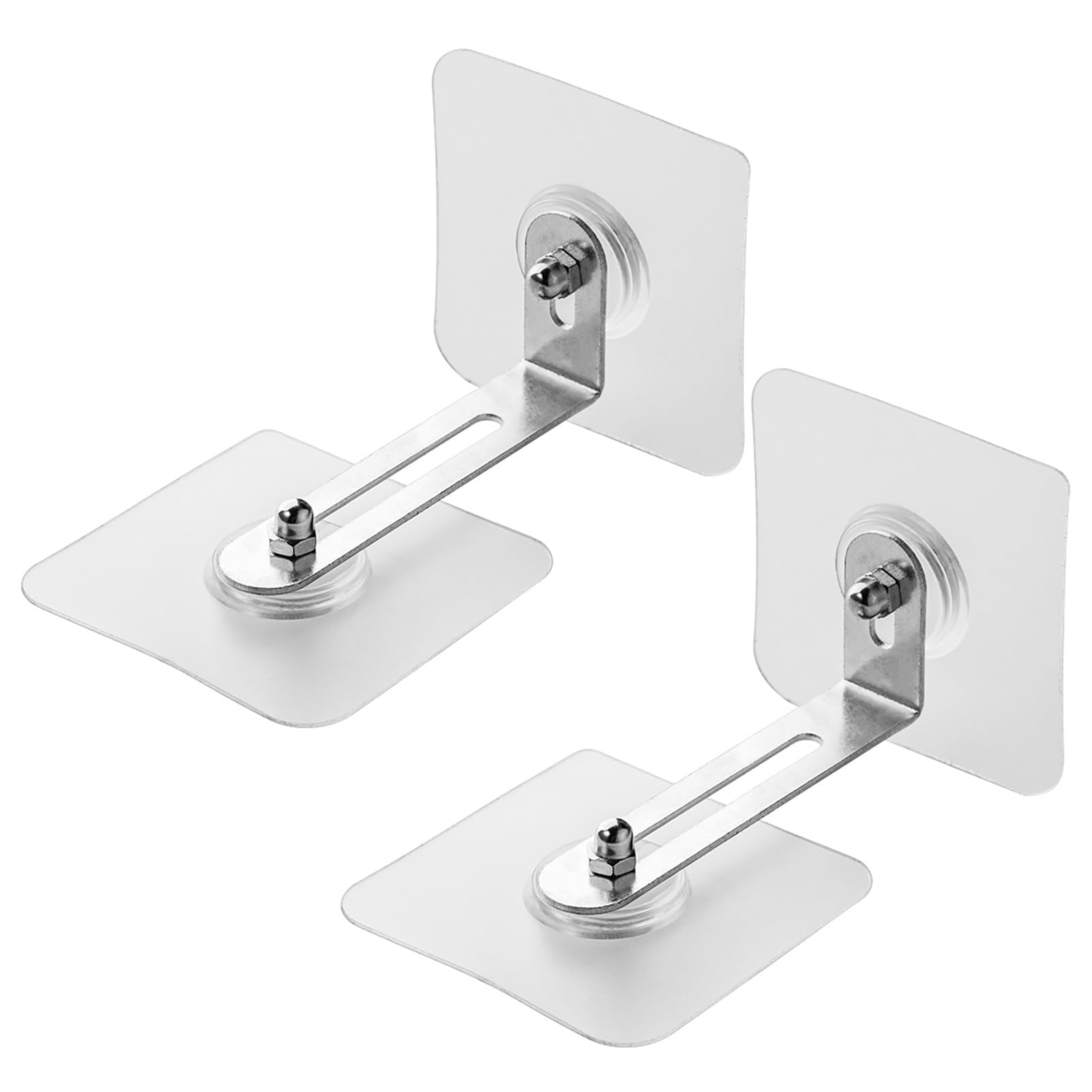 Transparent Adhesive Furniture Wall Anchors - 2-Pack Anti-Tip Straps for Baby Proofing & Furniture Safety - Secure Bookshelves, Dressers, TV Stands for Child Safety in Home & Office