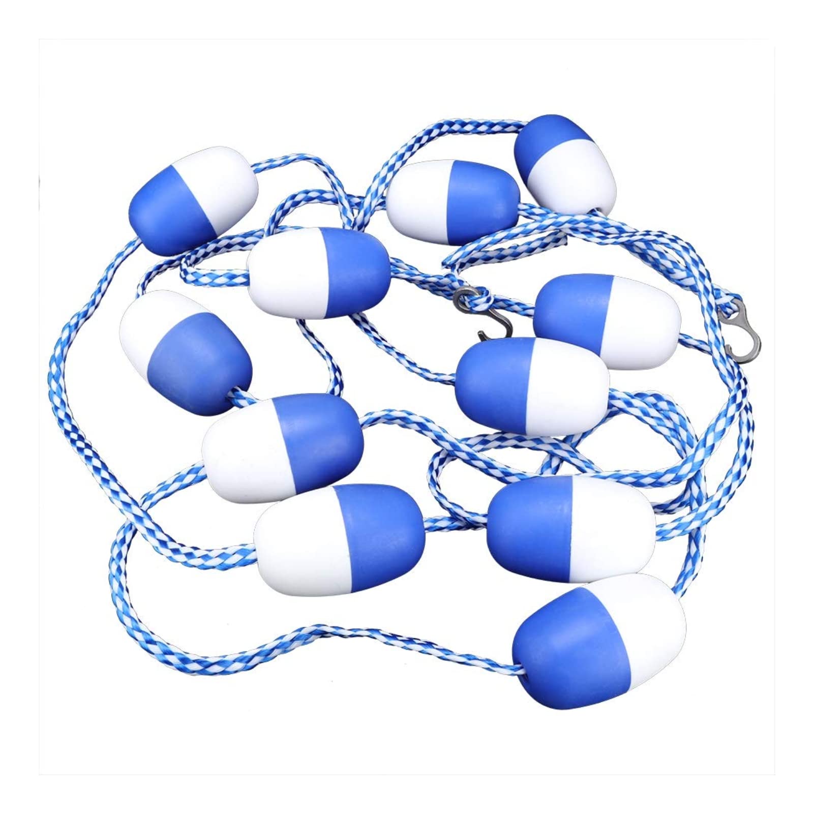 TOPI NCN 5M Swimming Pool Safety Divider - Nylon Floating Rope Lane Line with 11 Buoyant Balls for Pool Equipment & Water Separation | Perfect for Competitive Swimming, Water Safety, and Pool Organization