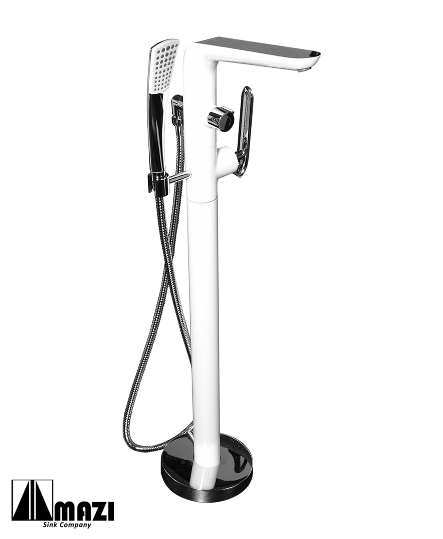 Freestanding Bathtub Faucet 1392A - Modern Floor Mounted Tub Spout for Luxury Bathroom & Spa Experience