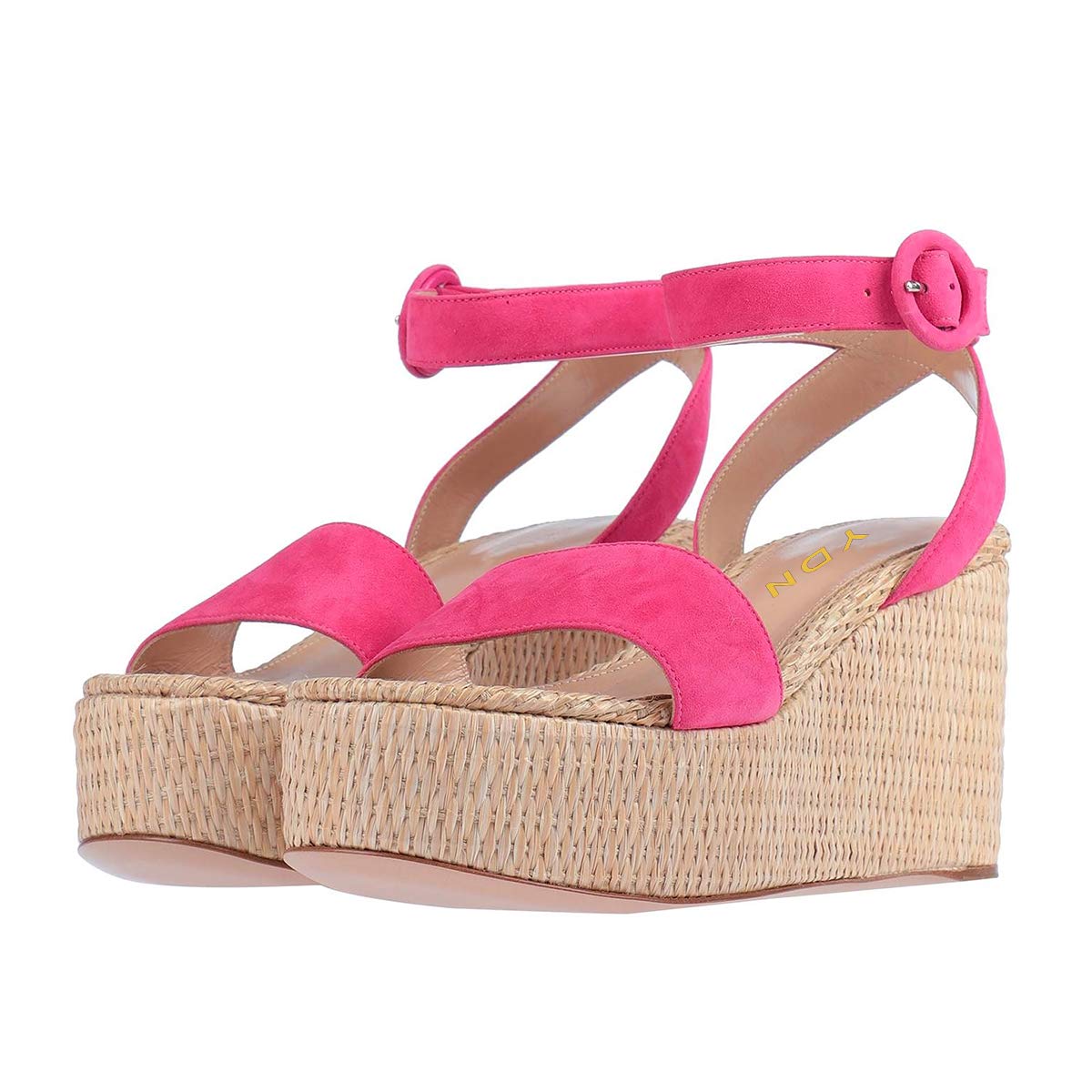 YDN Women's Fashion High Heel Wedge Espadrille Sandals - Open Toe Ankle Strap Platform Pumps for Beach, Travel & Casual Wear (Sizes 4-15 US) | Perfect for Summer Outfits, Vacations & Date Nights