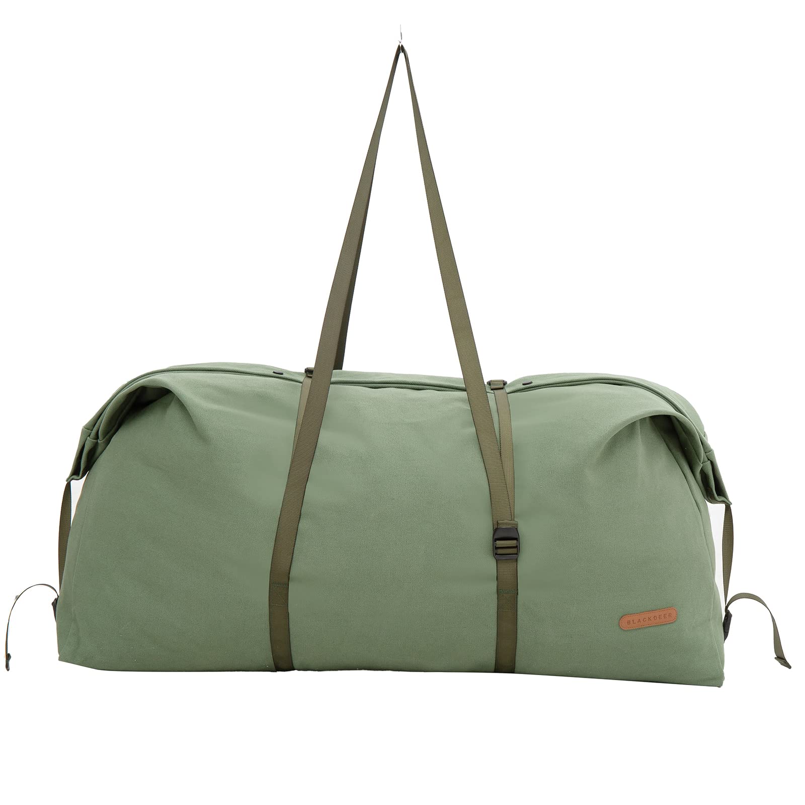BLACKDEER Canvas Duffle Bag for Travel - Large Foldable Military Tactical Duffel Bag for Men & Women | Waterproof Storage Luggage with High Capacity | Perfect for Camping, Hiking, Gym & Outdoor Adventures