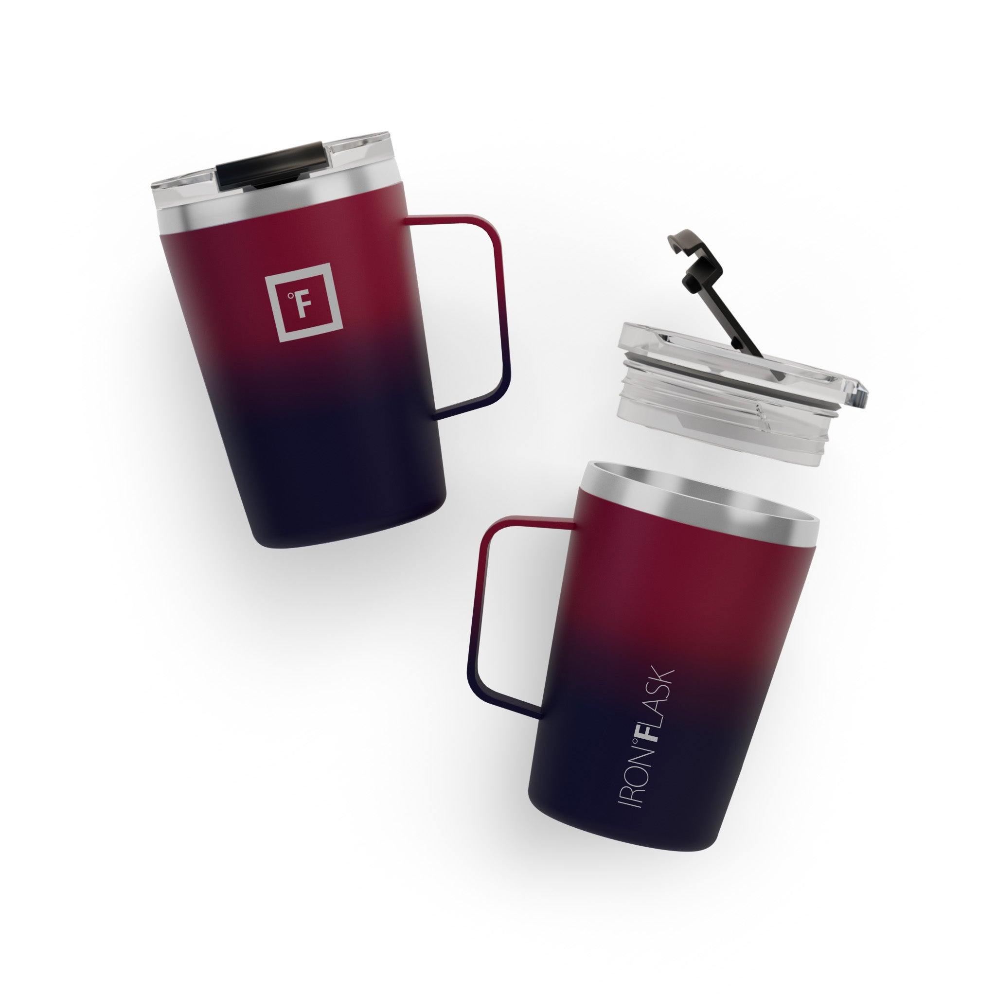 12 Oz Non-Slip Grip Coffee Mug - Insulated Travel Mug for Hot & Cold Drinks - Perfect for Office, Commute, Camping & Outdoor Activities
