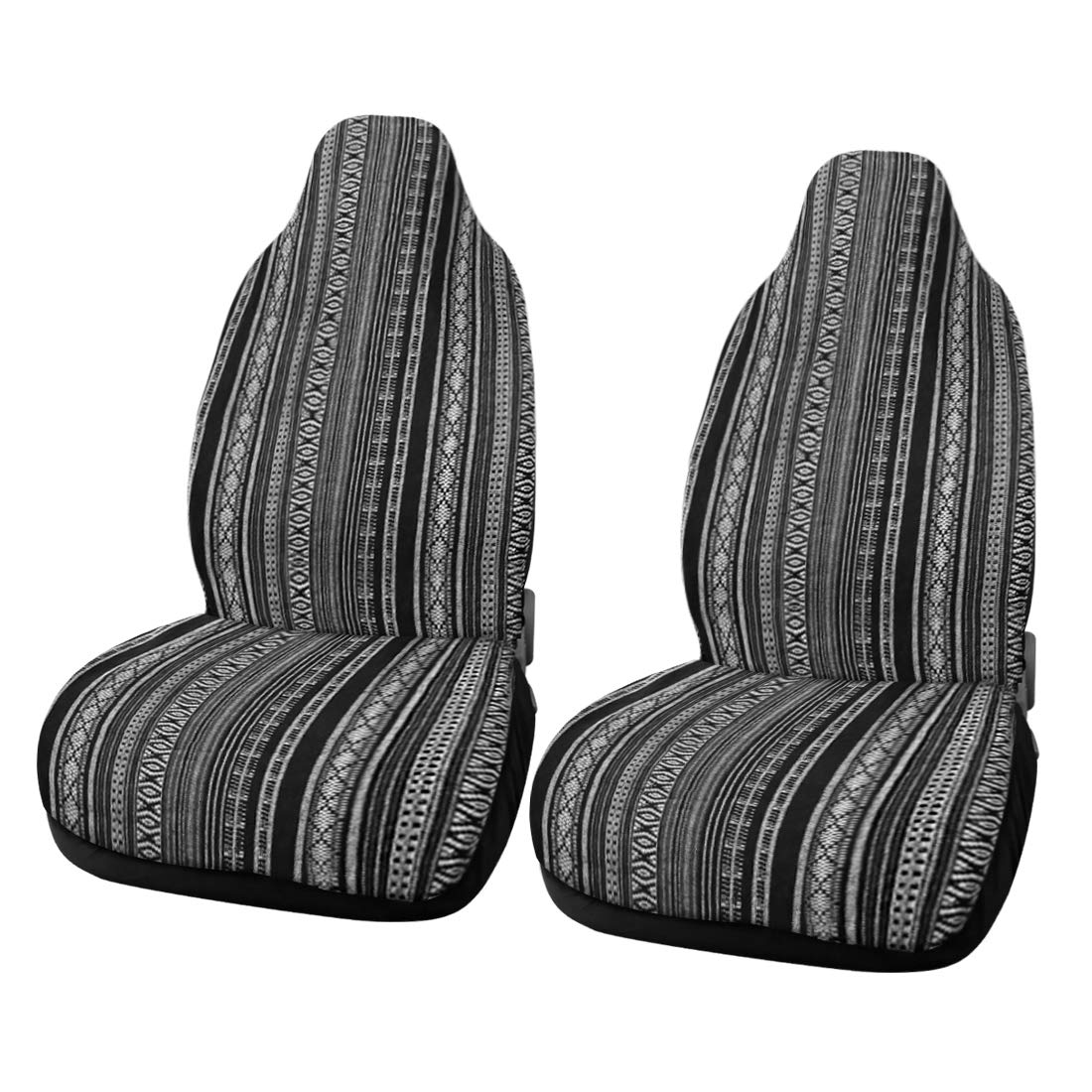uxcell 7-Piece Multi-Color Durable Baja Blanket Bucket Seat Covers for Cars - Soft & Washable Car Seat Protectors for Road Trips, Camping & Daily Commute