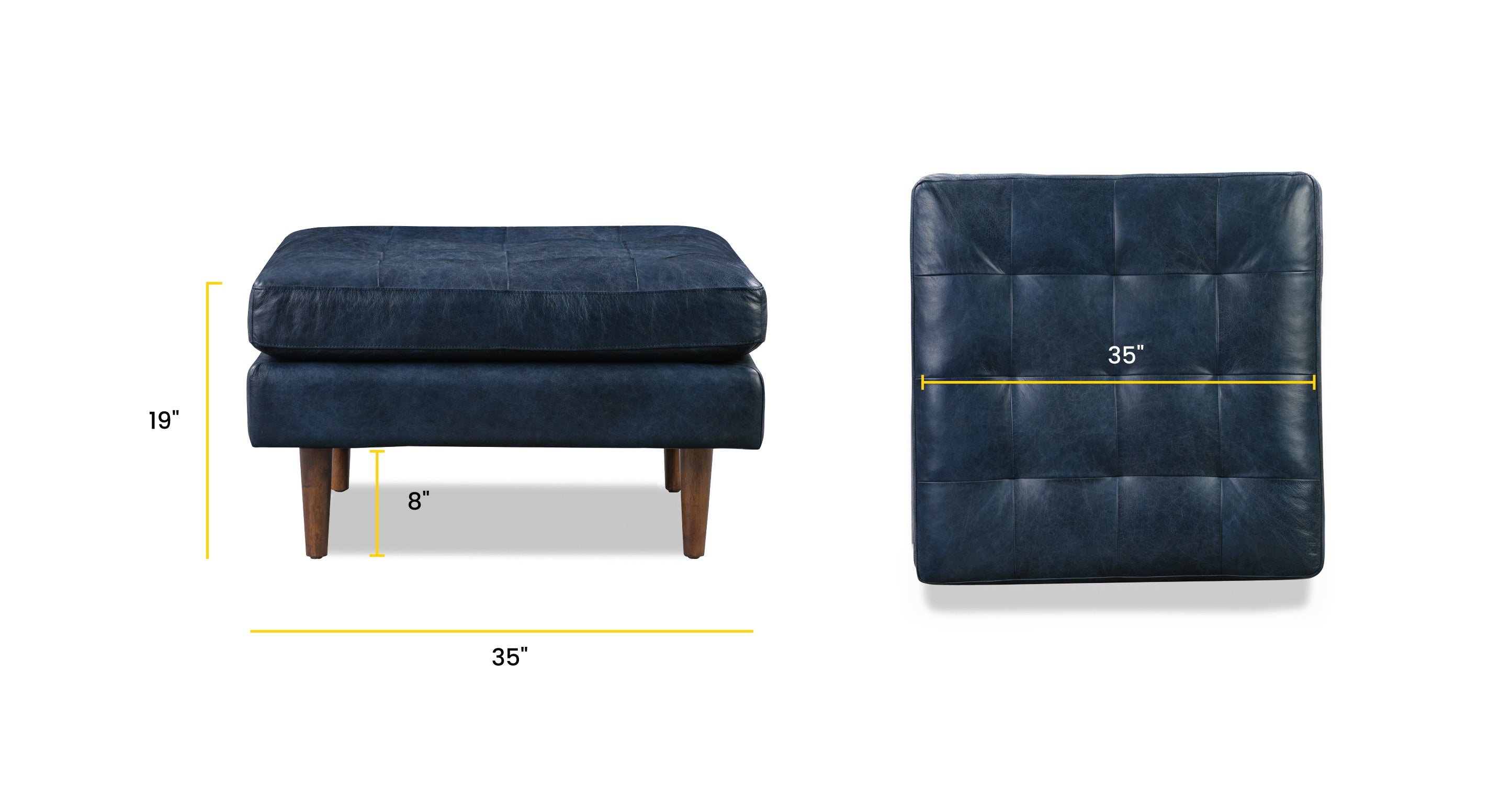 Napa Ottoman - Stylish and Comfortable Footstool for Living Room, Bedroom, or Office | Perfect for Relaxing, Reading, or Extra Seating