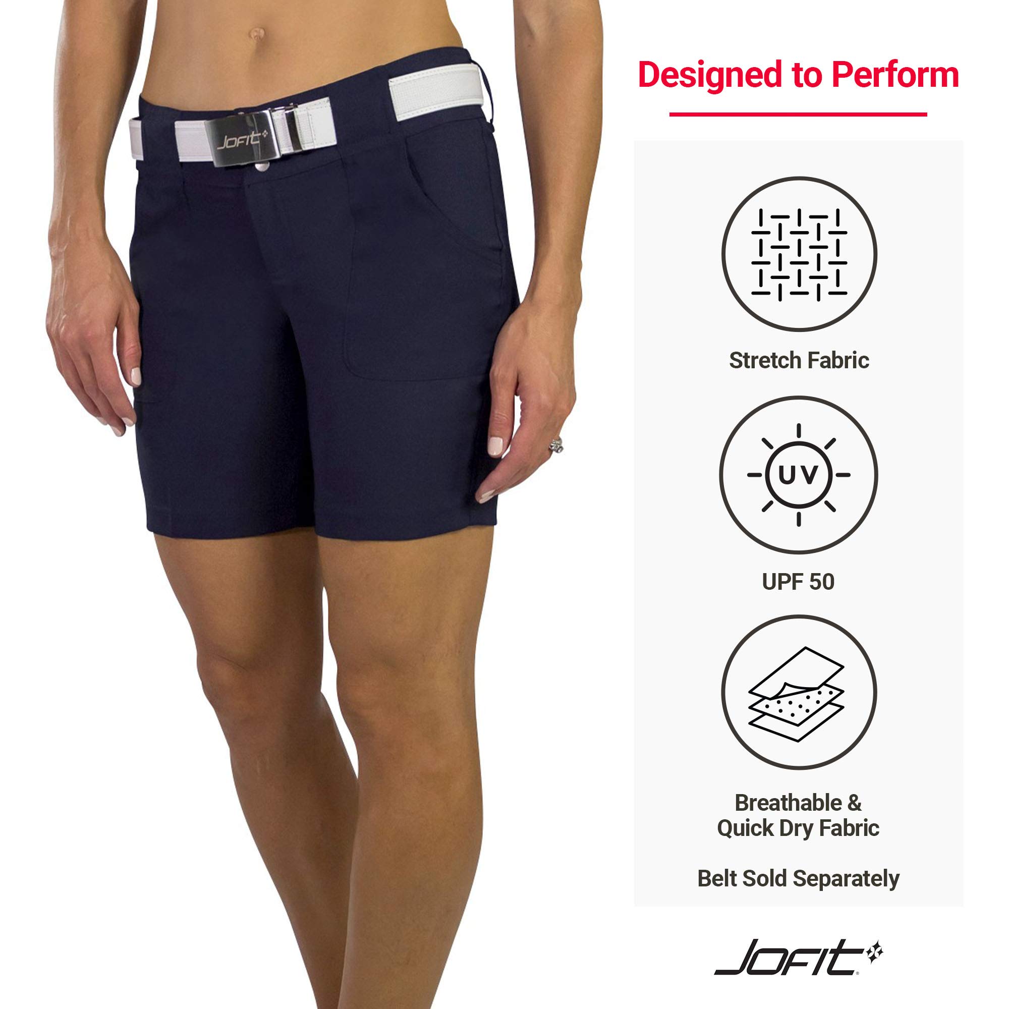 Jofit Women's Golf Shorts - Breathable Athletic Shorts for Golf, Running & Casual Wear | Comfortable & Stylish Activewear for Everyday Use