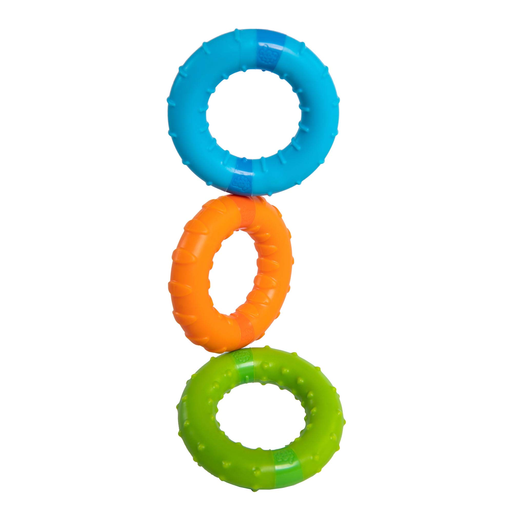 Fat Brain Toys Silly Rings - Fun & Colorful Baby Toys for Infants 6-12 Months | Perfect Baby Shower Gift & Early Learning Sensory Play