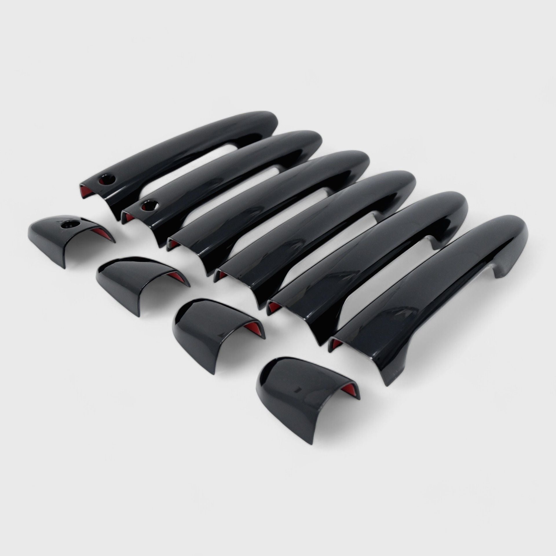 Gloss Black Chrome Delete Door Handle Cover for Cars - Compatible with Smart Key (Model DH6332BLK) | Upgrade Your Vehicle's Exterior Style for a Sleek Look