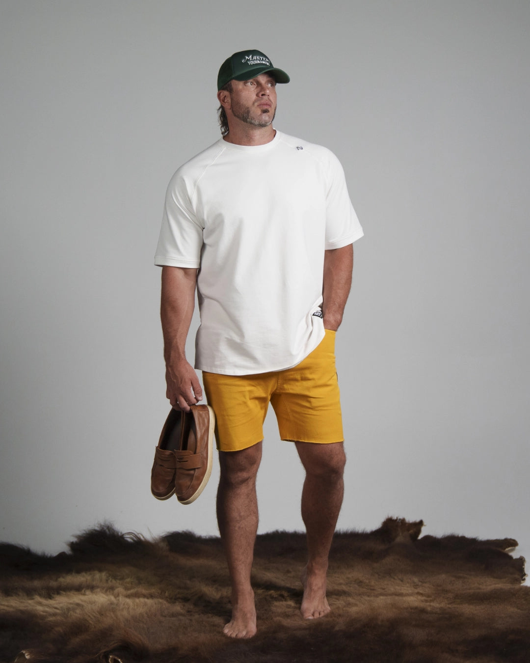 Premium GOAT SHORTS for Men - High-Quality Athletic Shorts with Gold Accents | Perfect for Gym, Running, Basketball & Casual Wear