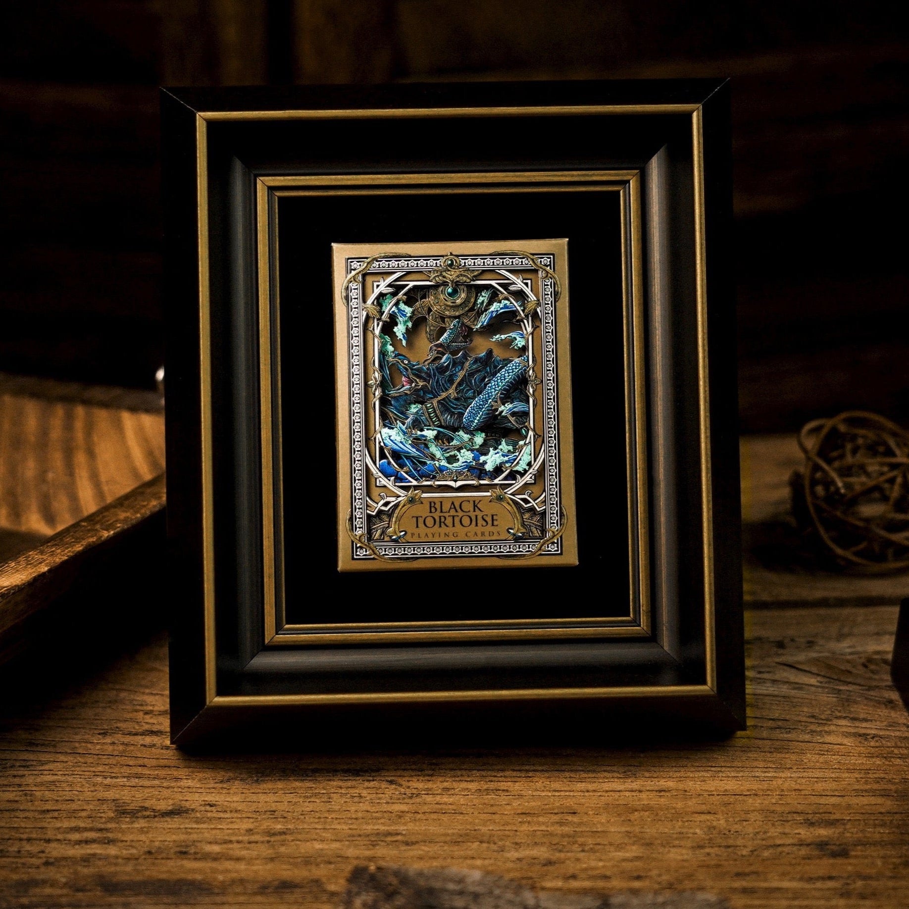 Premium Black Tortoise Playing Cards - Elegant & Durable Deck for Poker, Magic Tricks, and Card Games | Perfect for Casino Nights, Family Gatherings, and Professional Performances