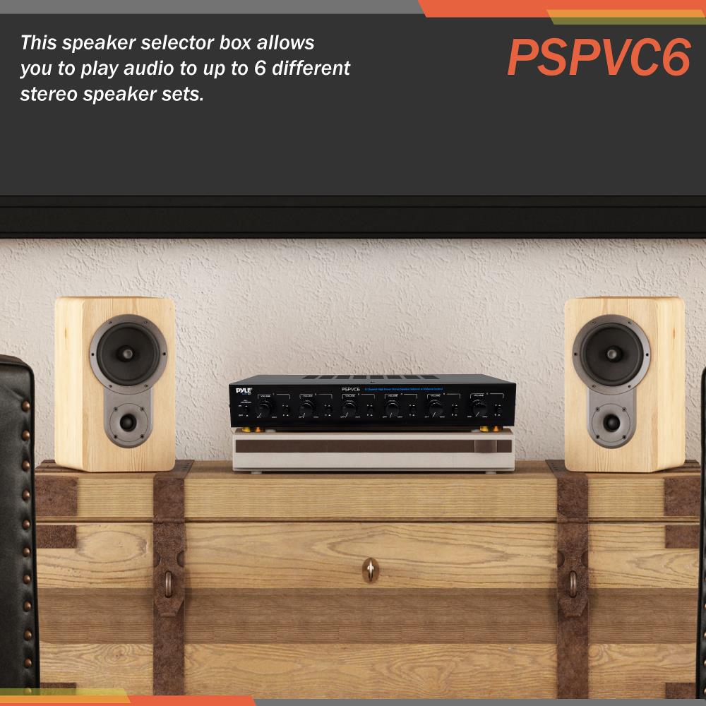Premium High Power Stereo Speaker Selector Switch - 4 Zone Audio Distribution System for Home Theater & Multi-Room Setup | Perfect for DJs, Parties & Professional Audio Systems
