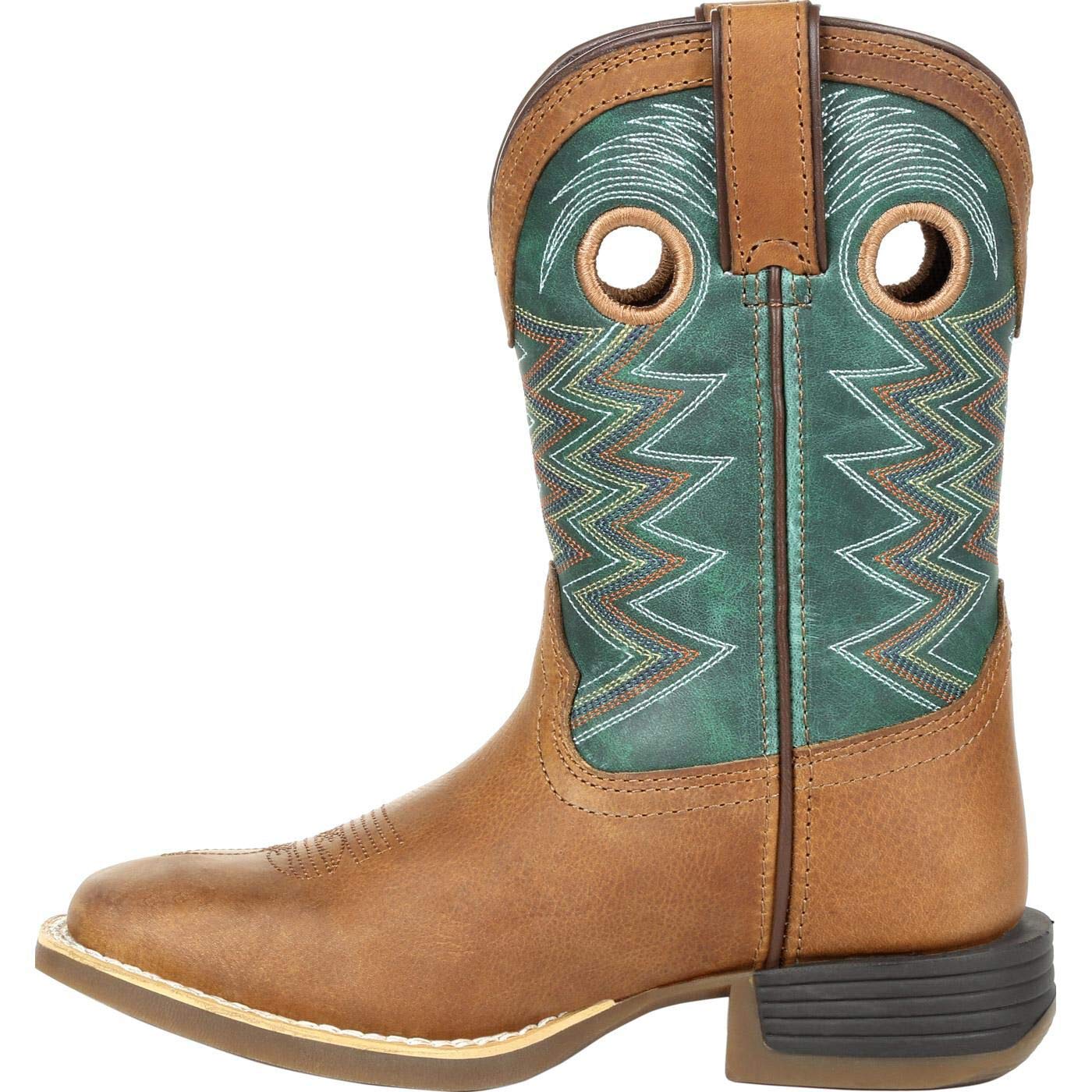 Durango Lil' Rebel Pro Big Kids Western Boots for Boys & Girls - Comfortable Blue Cowboy Boots for Riding, Rodeo & Outdoor Activities