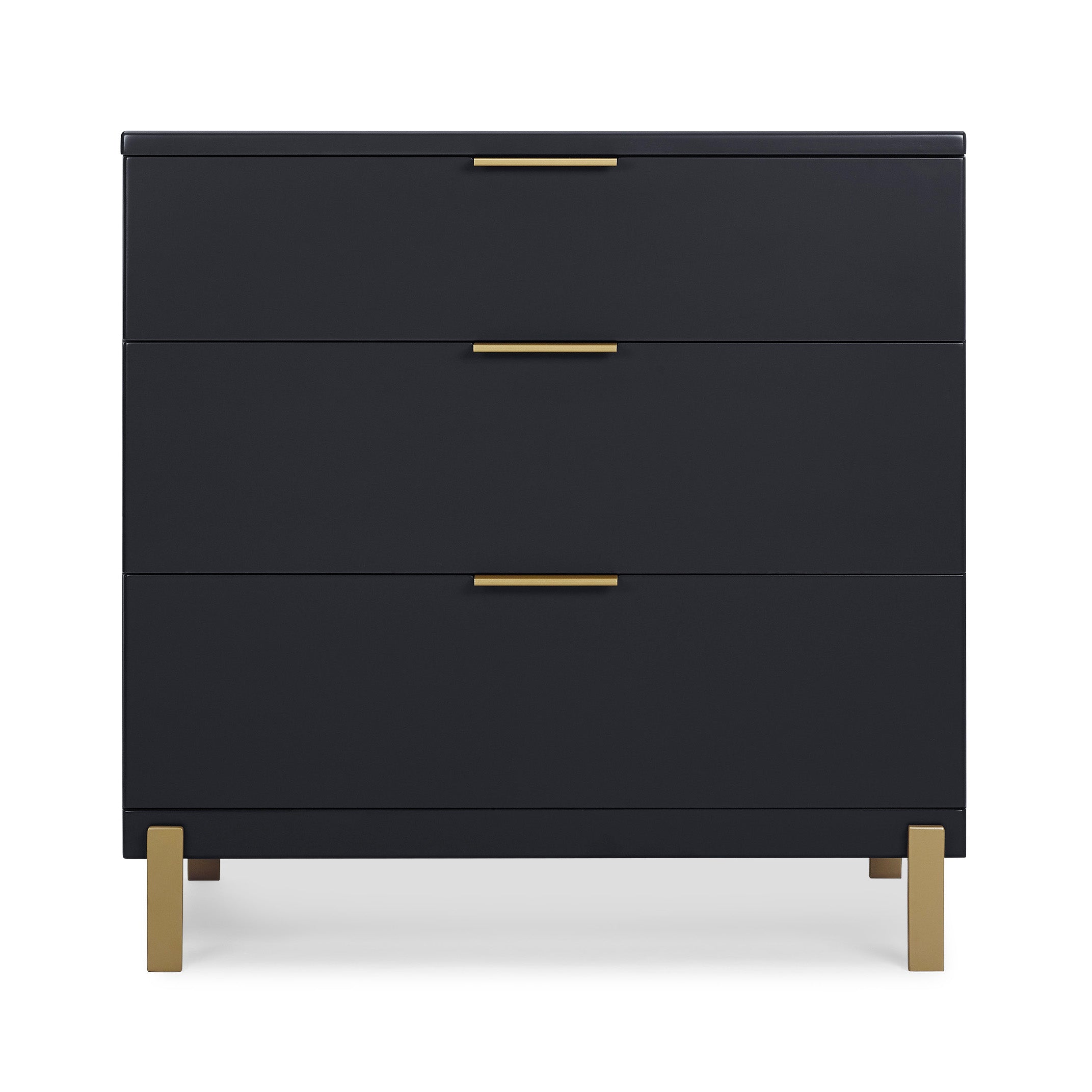 Hendrix 3 Drawer Dresser - Modern Wooden Chest of Drawers for Bedroom Storage & Organization | Perfect for Clothes, Accessories, and Home Decor