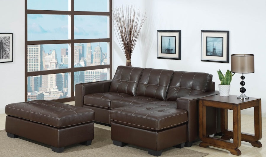 Jessie Lounge Suite with Ottoman - Modern Living Room Furniture Set for Relaxing & Entertaining - Perfect for Home, Apartment, and Office Use