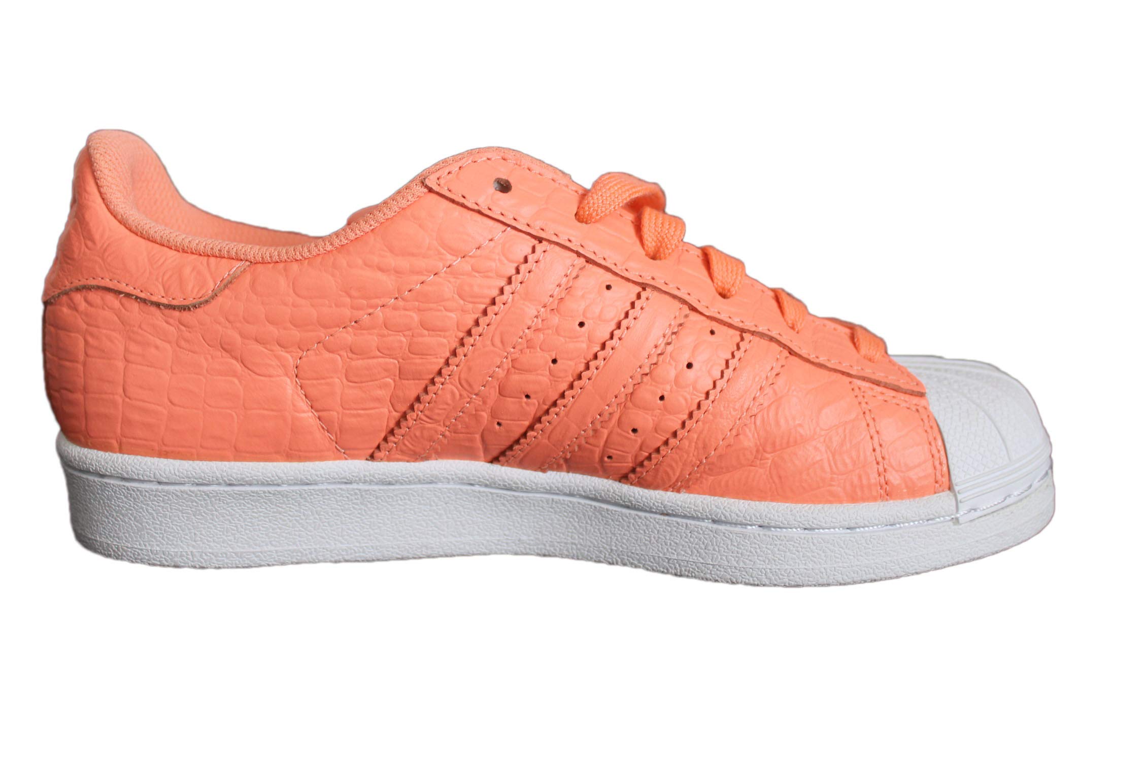 adidas Originals Superstar Women's Sneakers - Coral White AQ2721 (US 5.5) | Classic Casual Shoes for Everyday Wear, Gym & Street Style Fashion