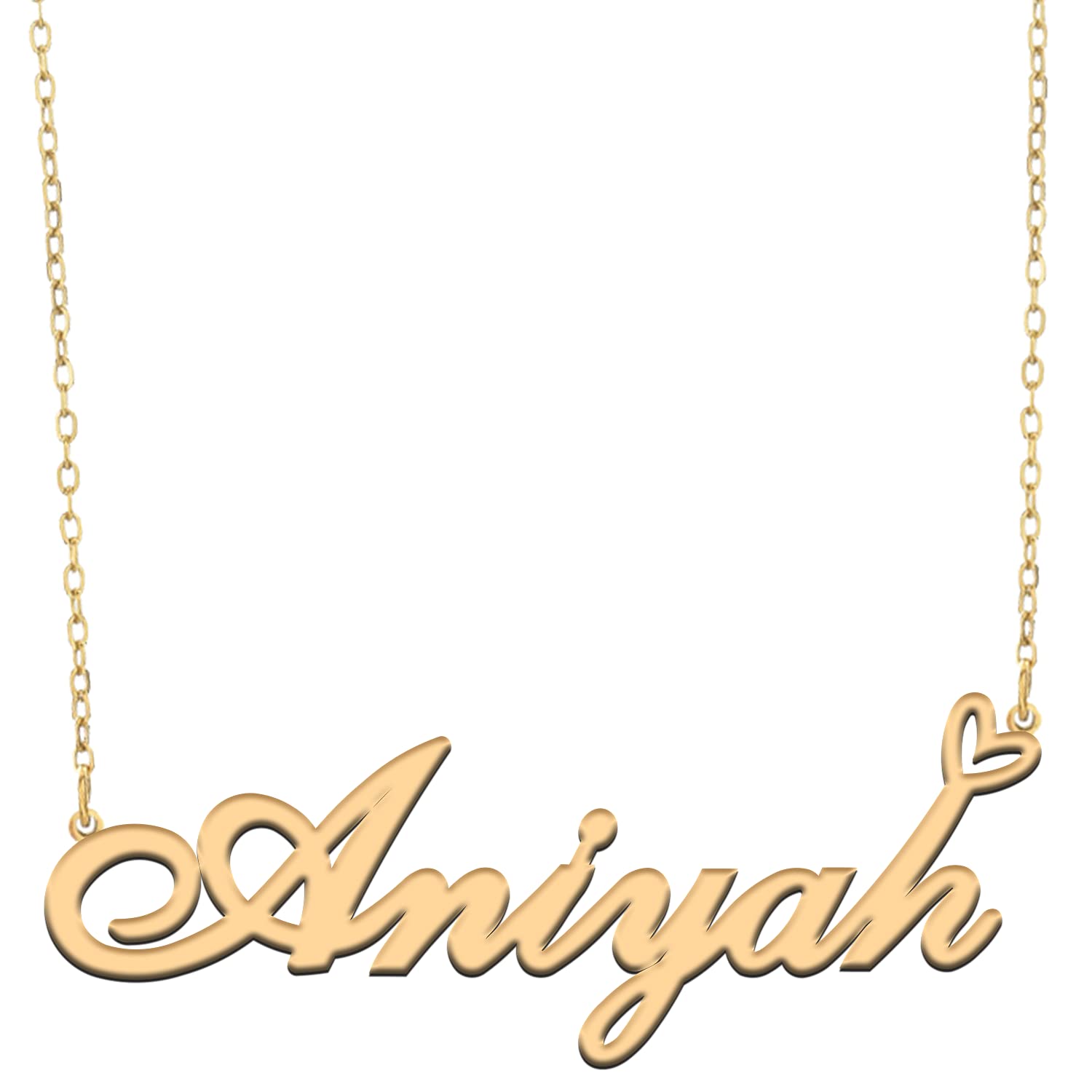 Personalized Name Necklace for Women - Custom Engraved Heart Pendant with Your Name - Best Gift for Mom, Daughter, Friend - Christmas, Birthday, Anniversary Jewelry - Perfect for Everyday Wear, Date Night & Special Occasions