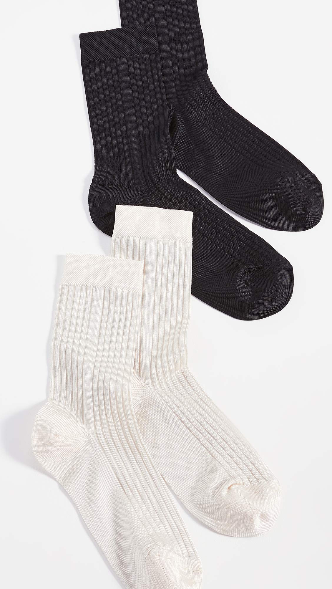 STEMS Women's Classic Rib Socks - 2 Pack, Comfortable Cotton Ankle Socks for Everyday Wear, Workout & Casual Outfits