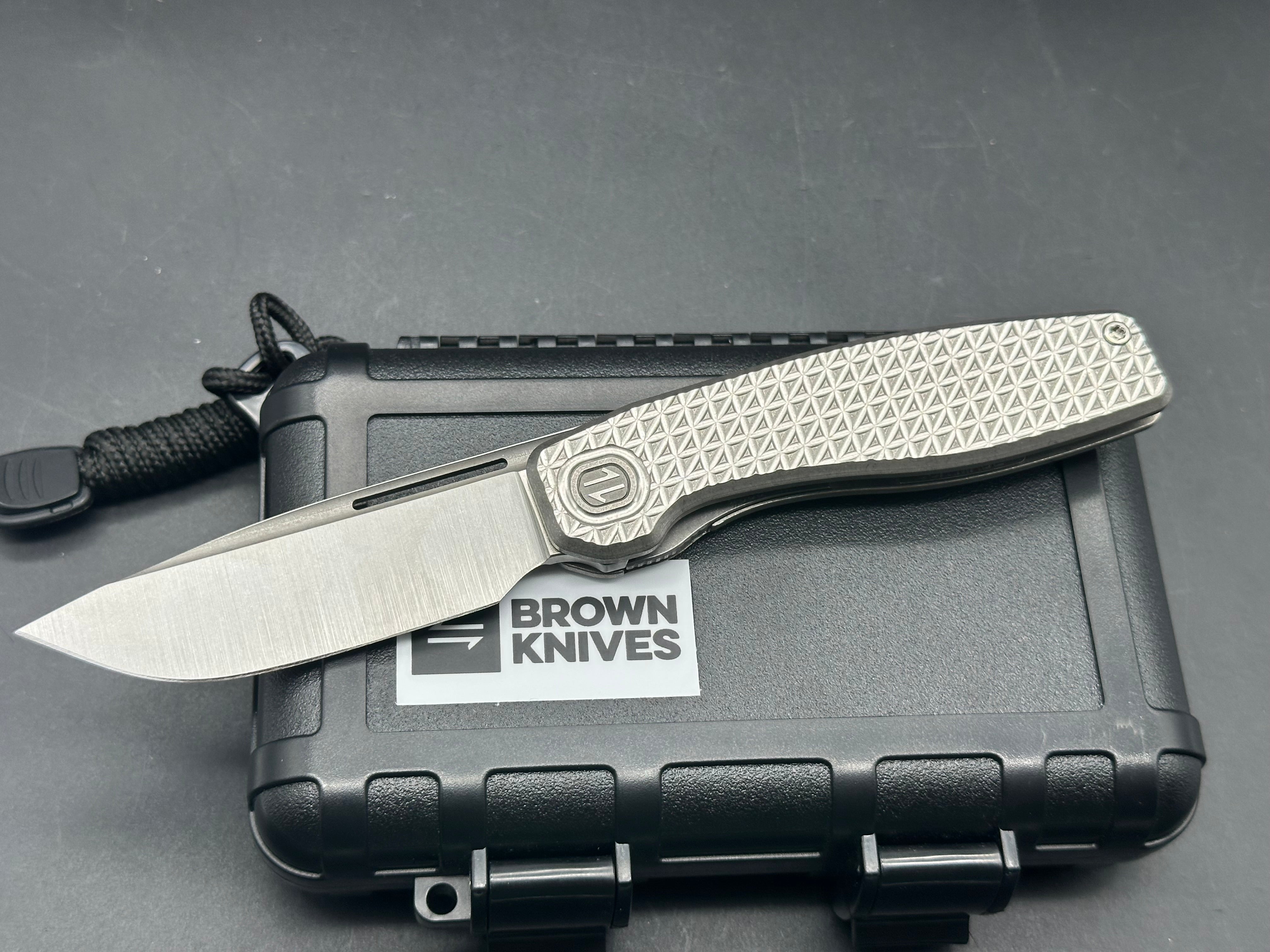 Brown Knives Mini FSD I #359 - Premium EDC Pocket Knife for Outdoor Camping, Hiking & Everyday Carry | Tactical Folding Knife with Durable Blade