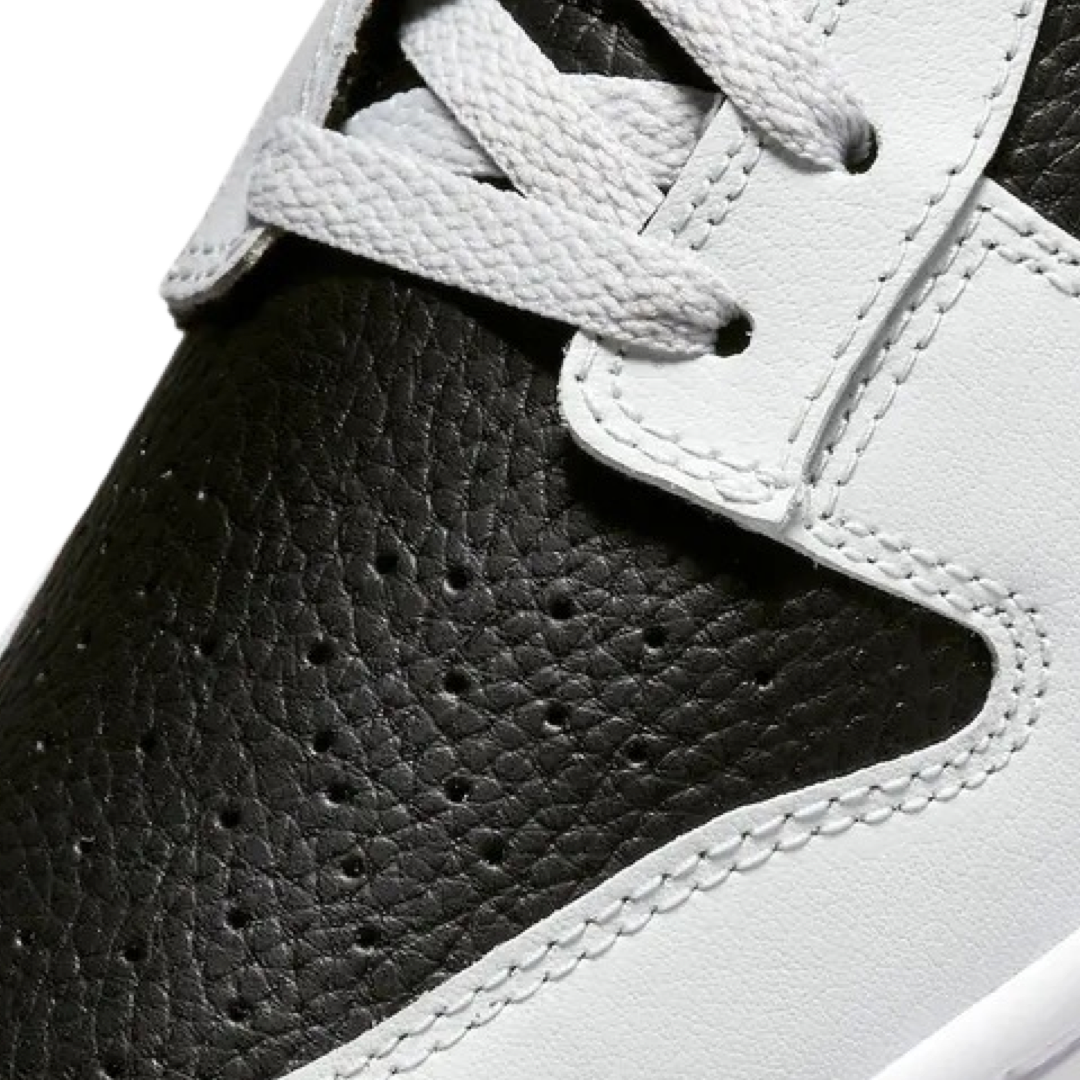 Nike Dunk Low Sneakers - Black, Photon Dust, Volt & White Colorway | Men's & Women's Casual Shoes for Streetwear & Everyday Wear