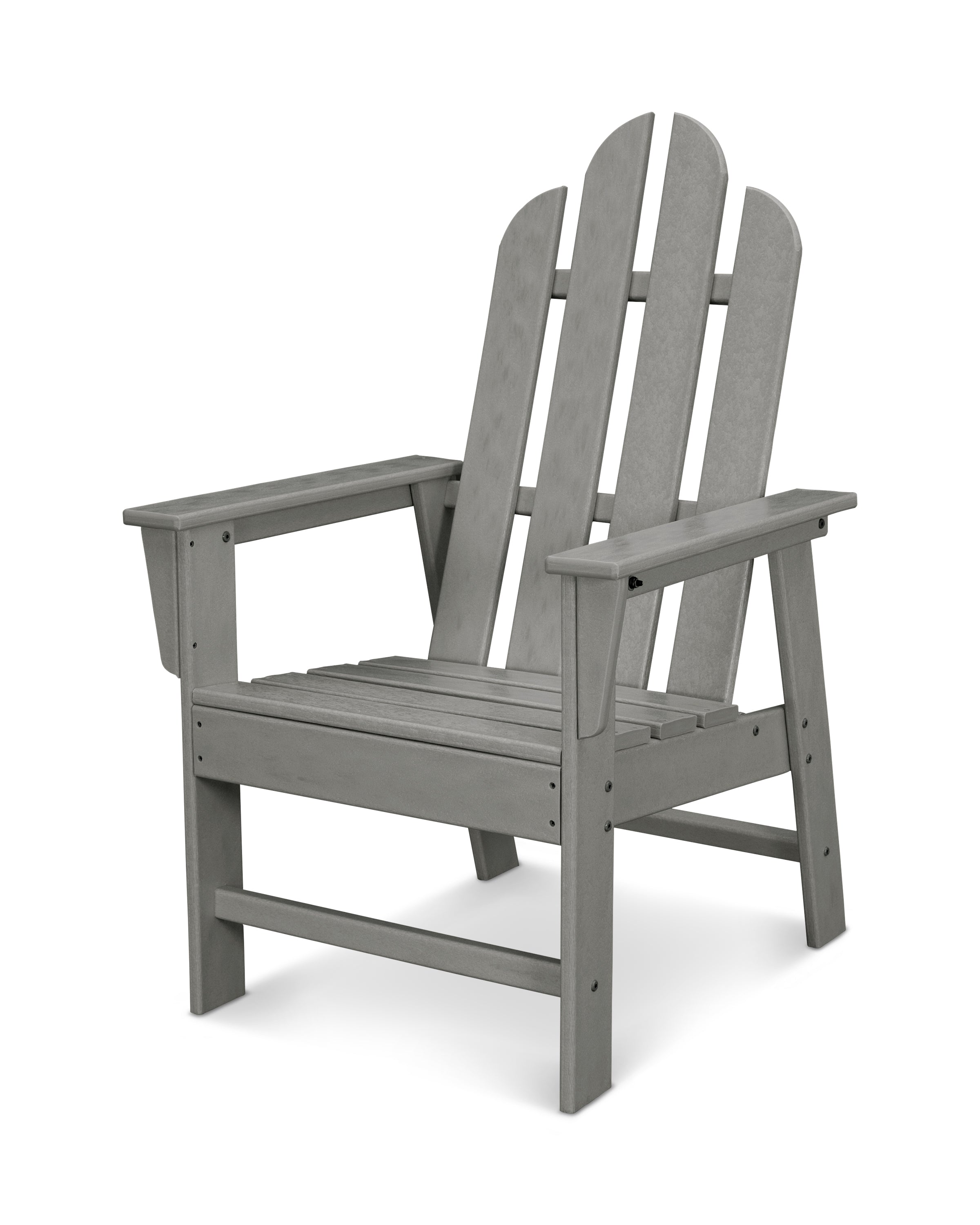 POLYWOOD Long Island Dining Chair - Durable Outdoor & Indoor Furniture - Weather-Resistant Adirondack-Style Seat - Perfect for Patio, Deck, Garden, and Poolside Use