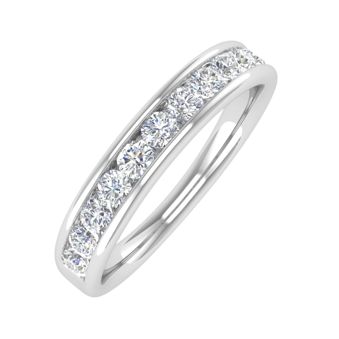 1/2 Carat Diamond Wedding Band Ring in 10K Gold - Elegant Bridal Jewelry for Women, Anniversary & Engagement Gifts - Perfect for Weddings, Proposals & Special Occasions