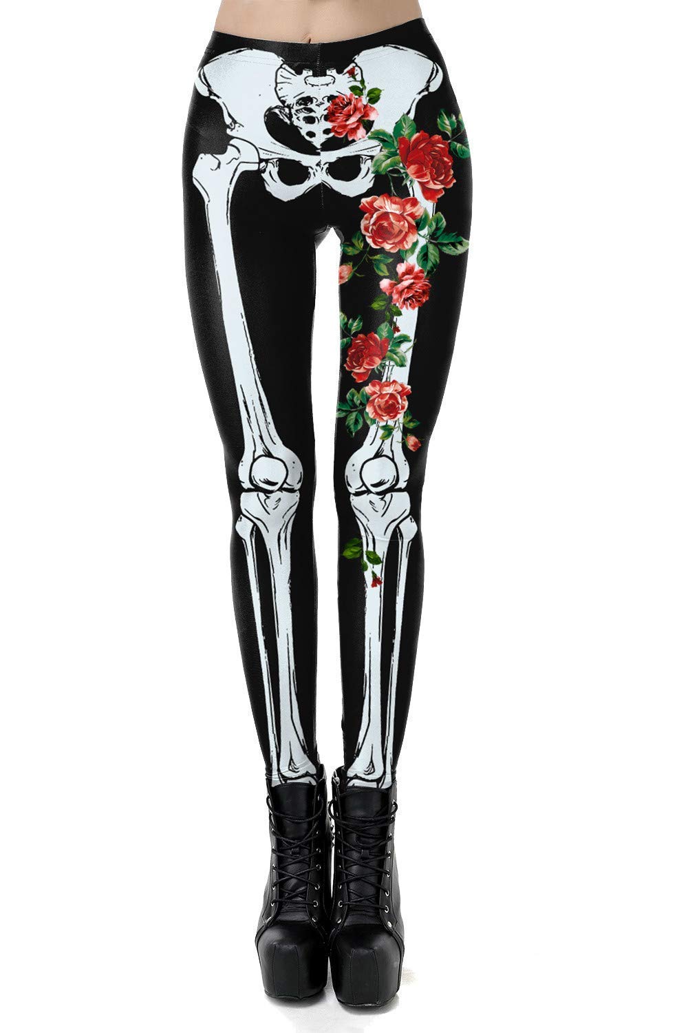 Women's Halloween Leggings - Trendy High Waist Printed Stretch Workout Tights for Yoga, Gym & Costume Parties | Comfortable & Fashionable Halloween Outfit