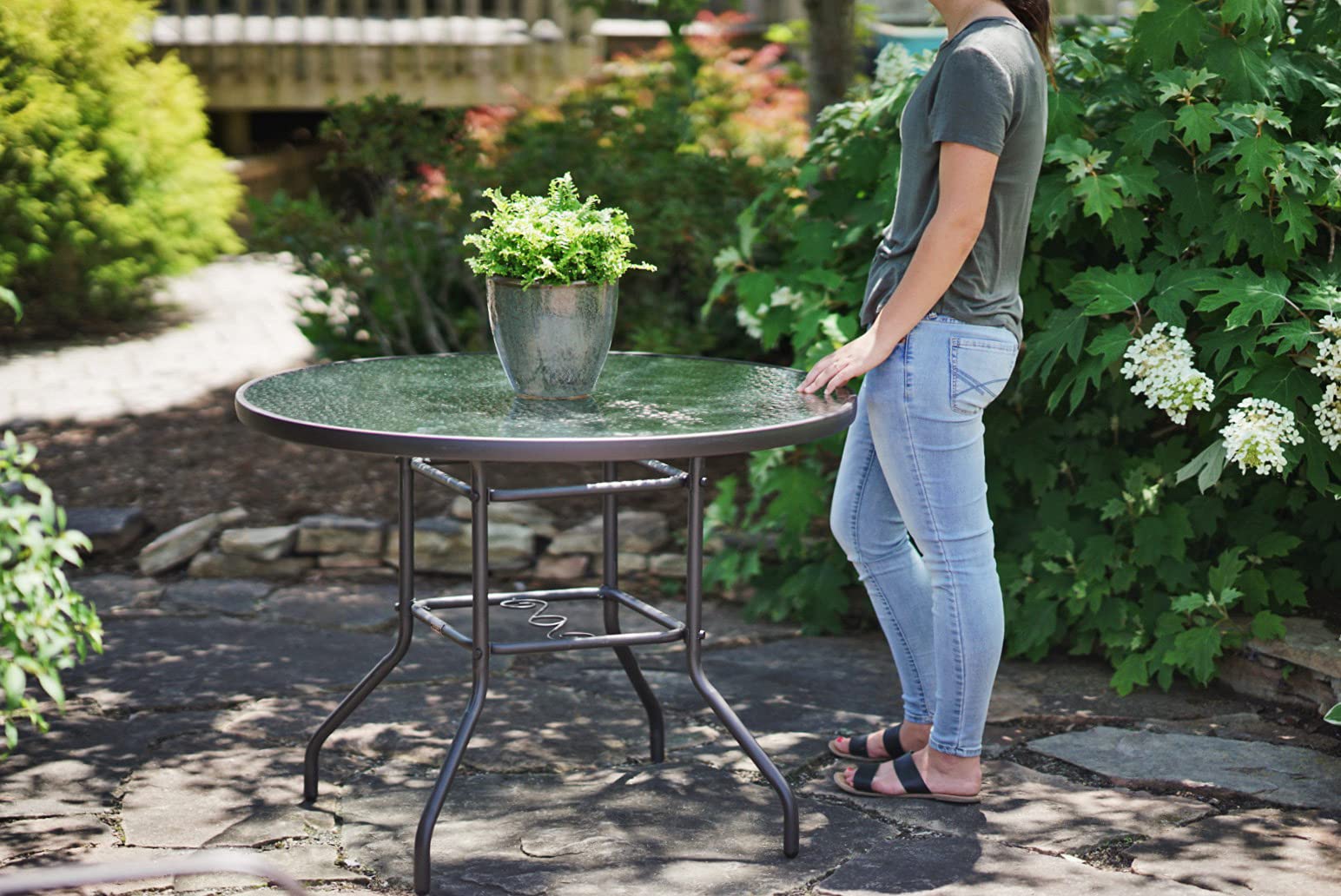 Outdoor Patio Furniture Round Dining Table - 40
