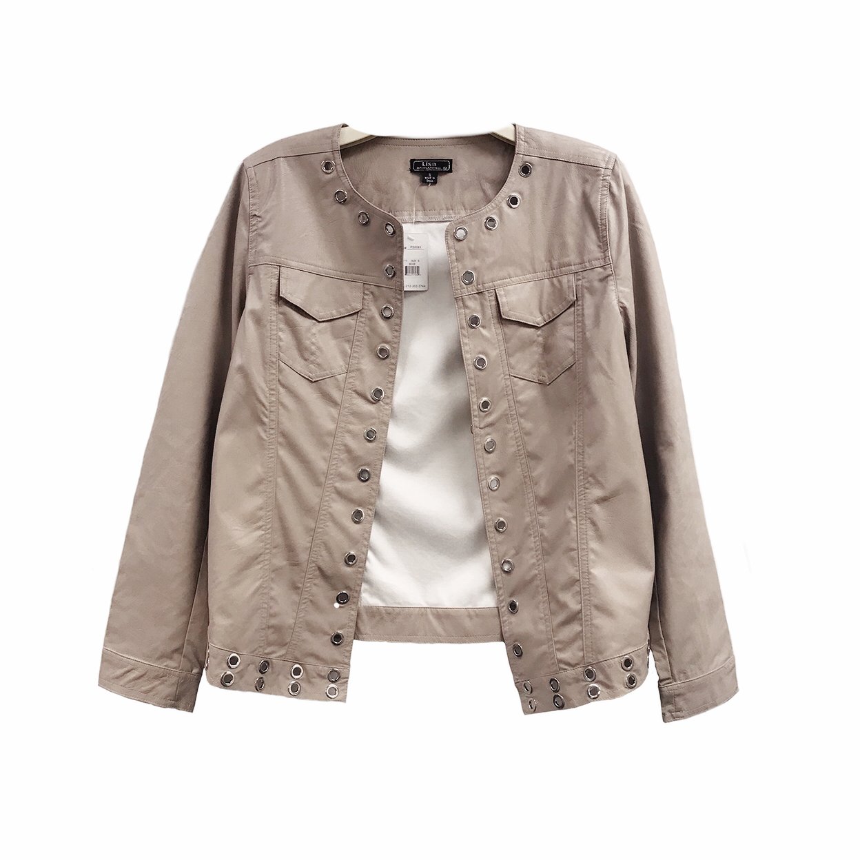 Women's Lightweight PU Leather Jacket for Spring - Stylish Faux Leather Coat for Casual Outings, Work & Travel