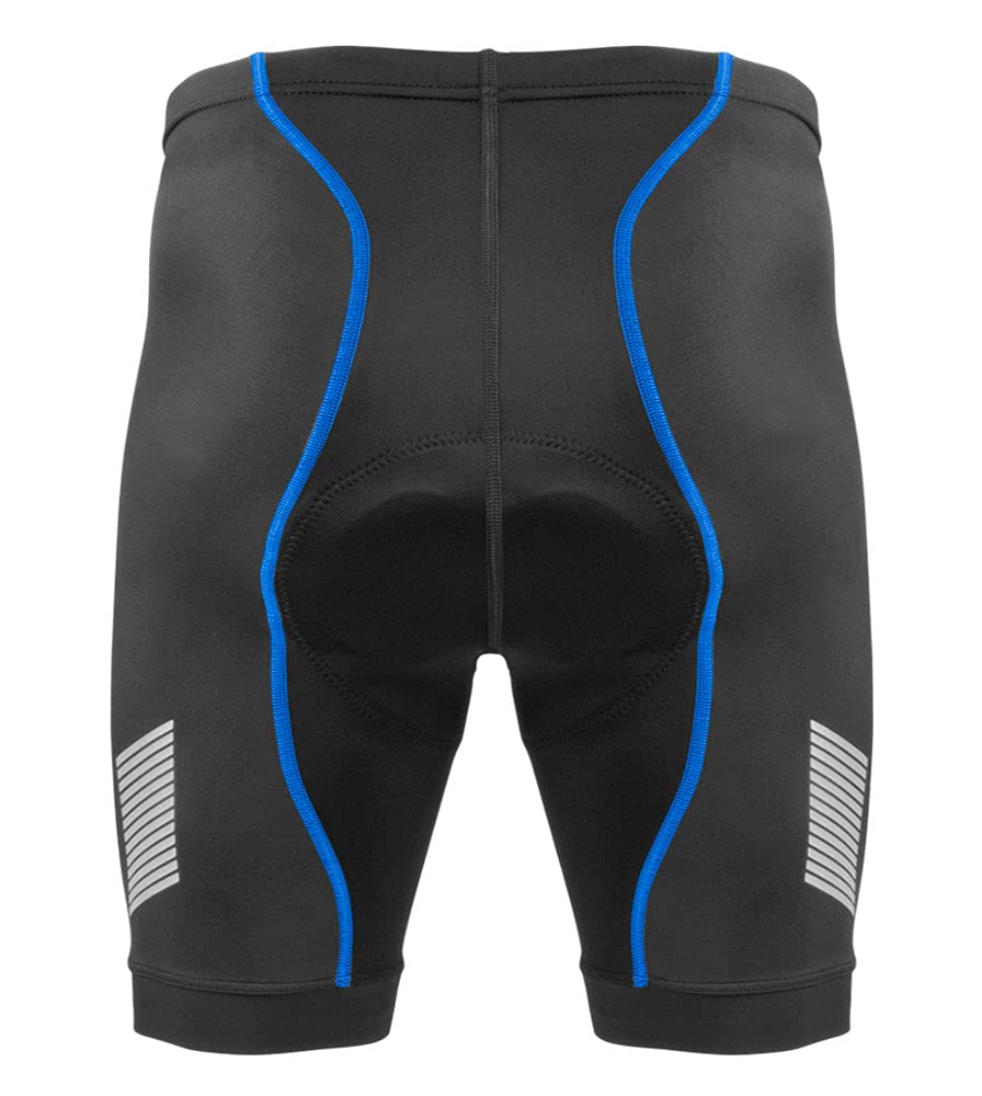 Men's Elite Padded Cycling Shorts - Long Distance Performance Bike Shorts for Men | Breathable & Comfortable | Made in USA | Perfect for Road Biking, Mountain Cycling & Indoor Training