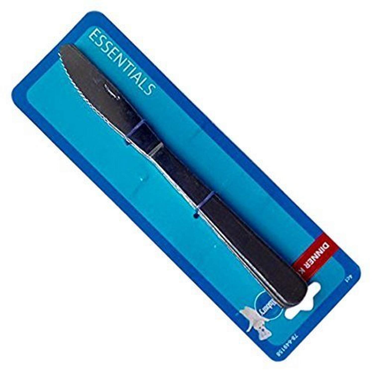 Premium Pillsbury Essentials Stainless Steel Dinner Knives Set of 4 - Sharp & Durable Cutlery for Steak, Chicken, Seafood & Everyday Dining