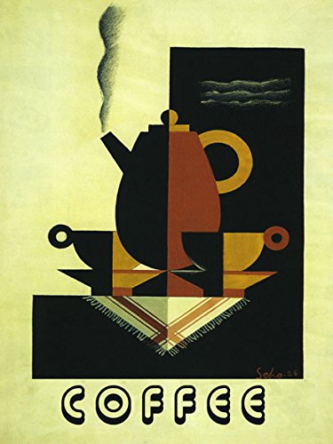 Vintage Deco Style Coffee Pot and Cups Poster - 30