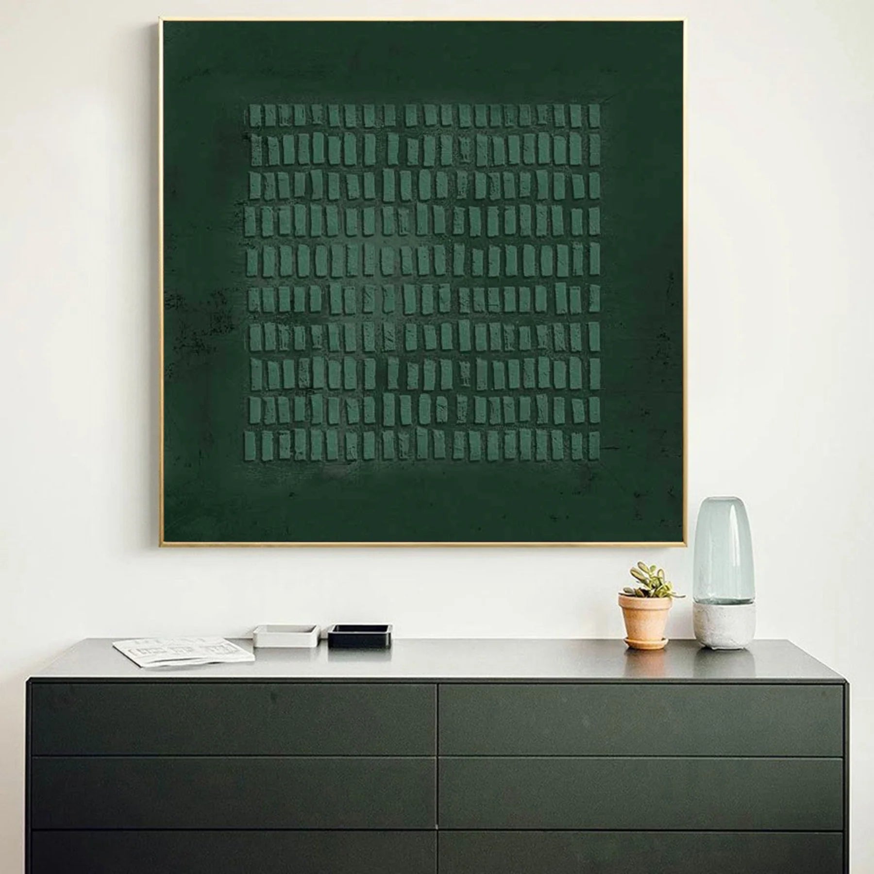 Blue & Green Abstract Wall Art Print #BG066 - Modern Home Decor for Living Room, Bedroom & Office