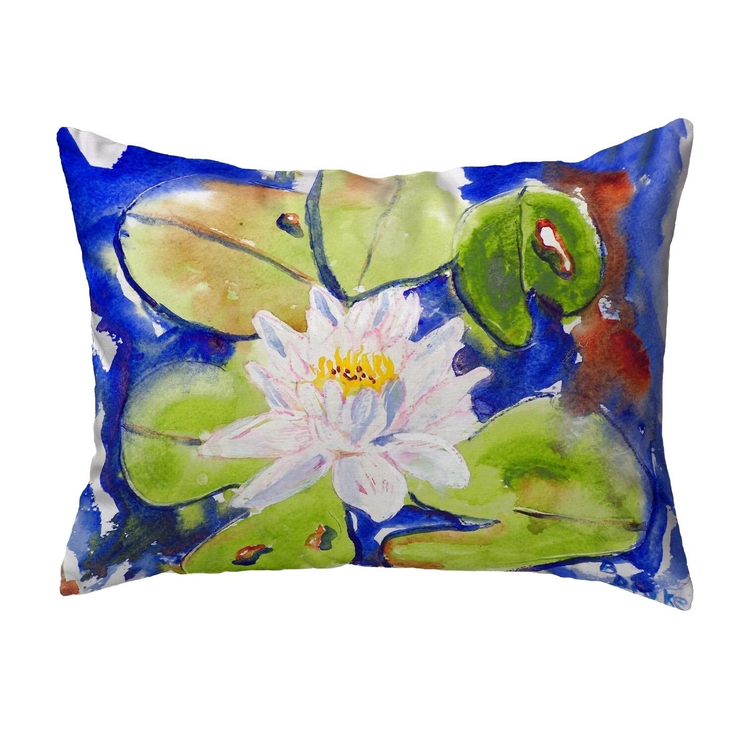 Betsy Drake KS171 Decorative Throw Pillow - 11x14 Inches, Multi-Color - Perfect for Sofa, Bed & Home Decor