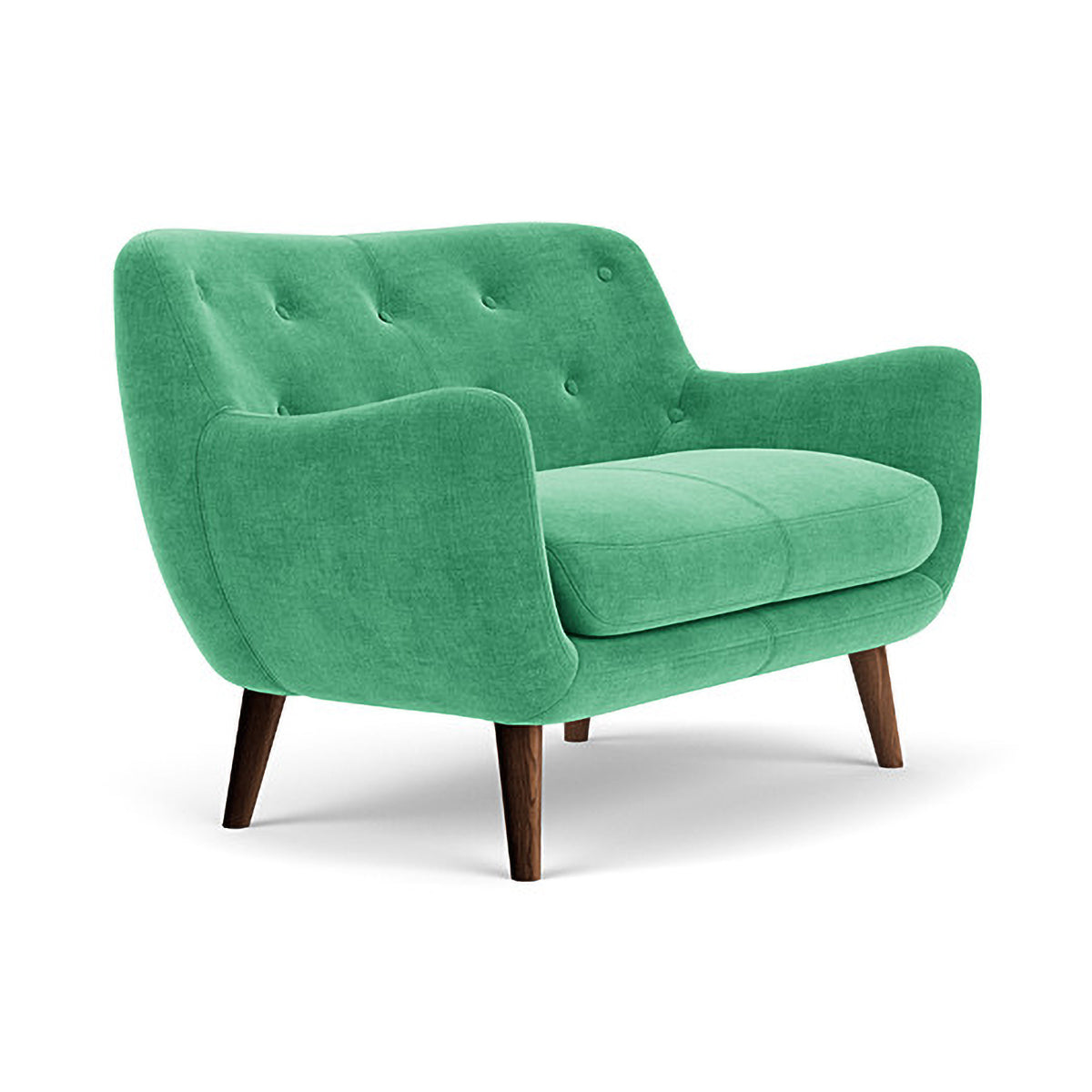Herman Fabric 2 Seater Sofa - Modern Living Room Couch for Small Spaces, Apartment & Home Decor - Comfortable Loveseat with Soft Upholstery for Relaxing, Entertaining & Cozy Lounging