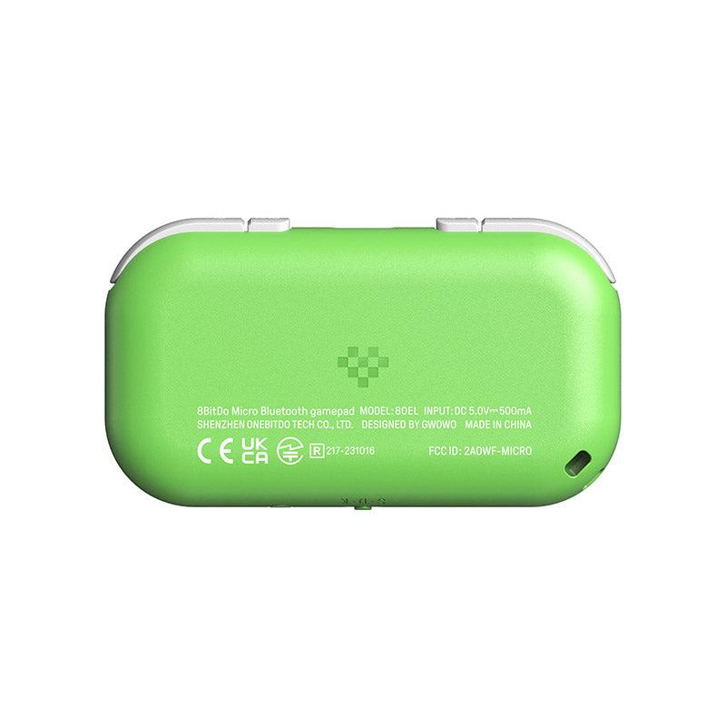 8BitDo Micro Bluetooth Gamepad for Nintendo Switch, PC, Android & iOS - Compact & Portable Wireless Controller (Green) - Perfect for Gaming on the Go, Travel & Retro Gaming Enthusiasts