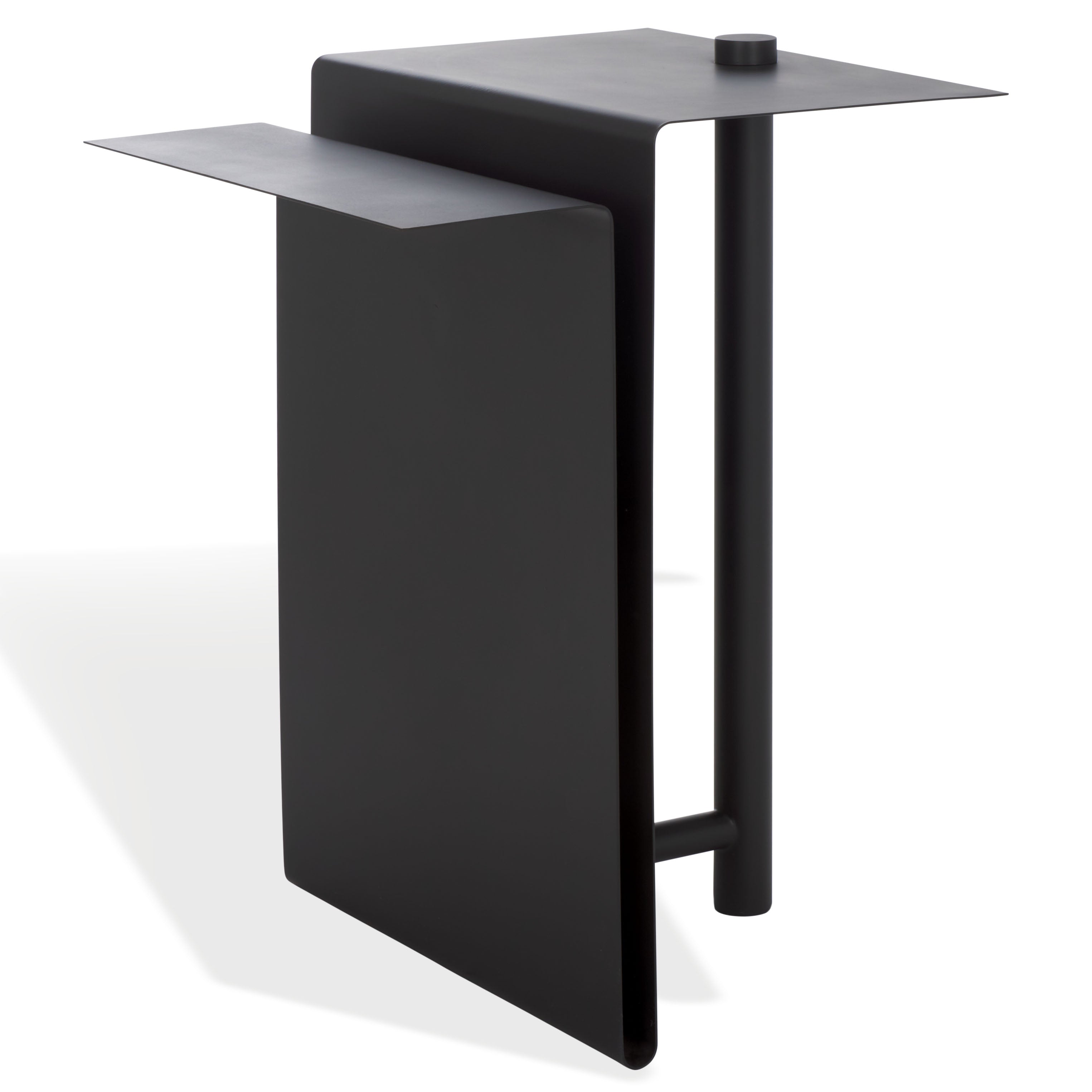 Safavieh Couture Aldwyn Metal Accent Table - Modern Side Table with Geometric Base, SFV6803 | Perfect for Living Room, Bedroom, or Office Decor
